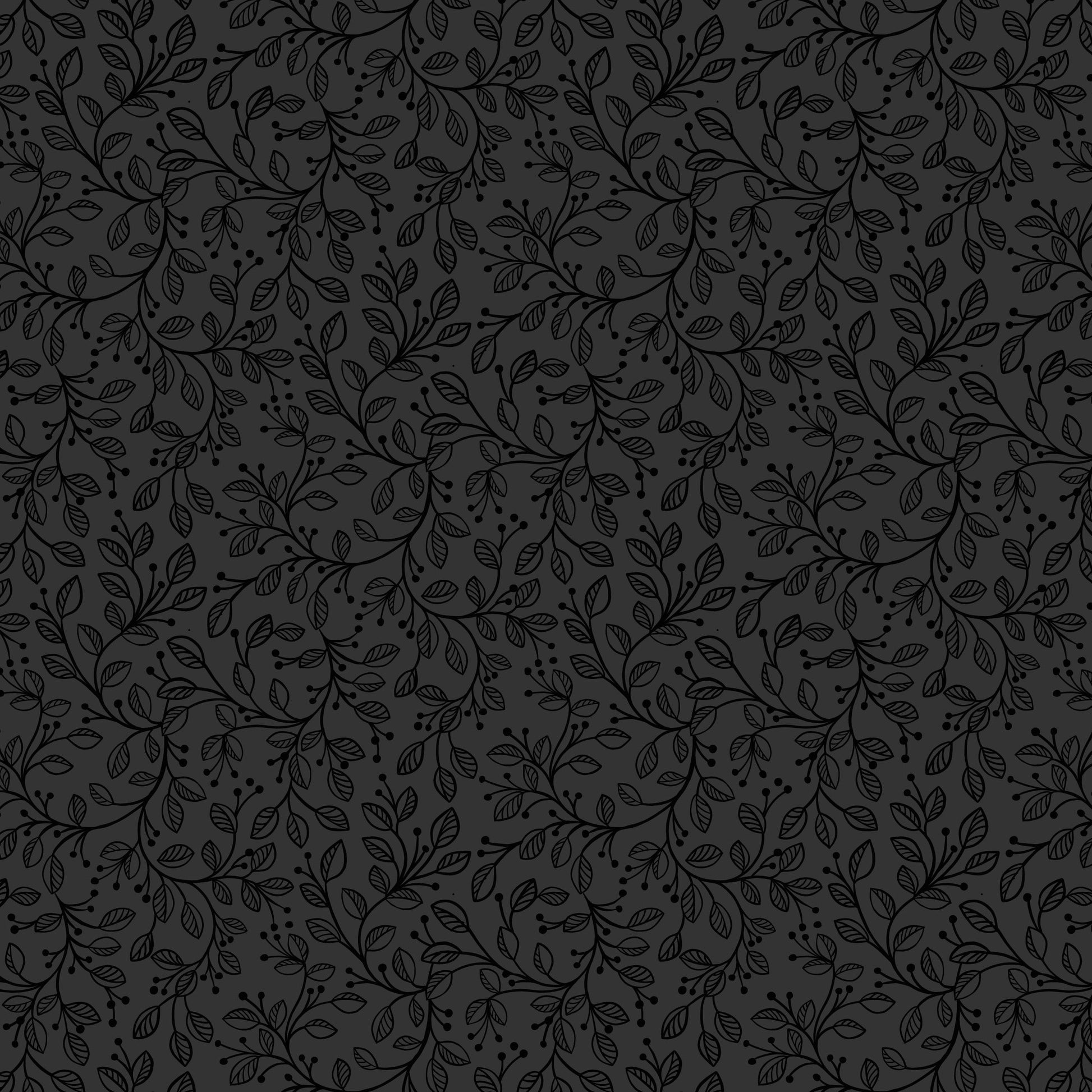 Black Floral Lewis and Irene Fabric Lewis & Irene Tiny Tonals SS26 - The Sewing Studio