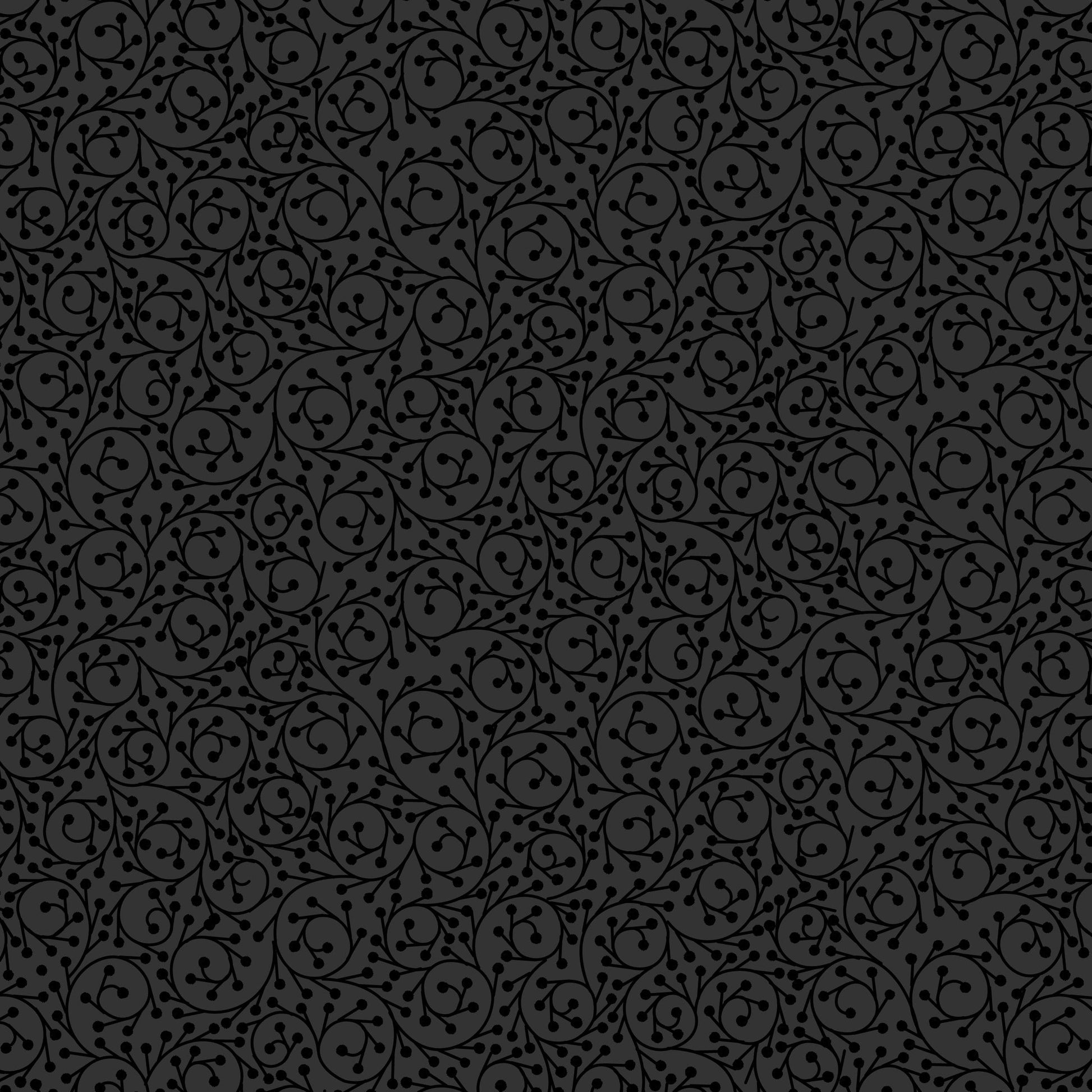 Black Floral Lewis and Irene Fabric Lewis & Irene Tiny Tonals SS26 - The Sewing Studio