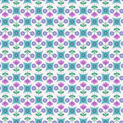 Blue Flower Circles