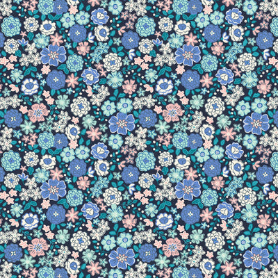 Boho Blooms Blue