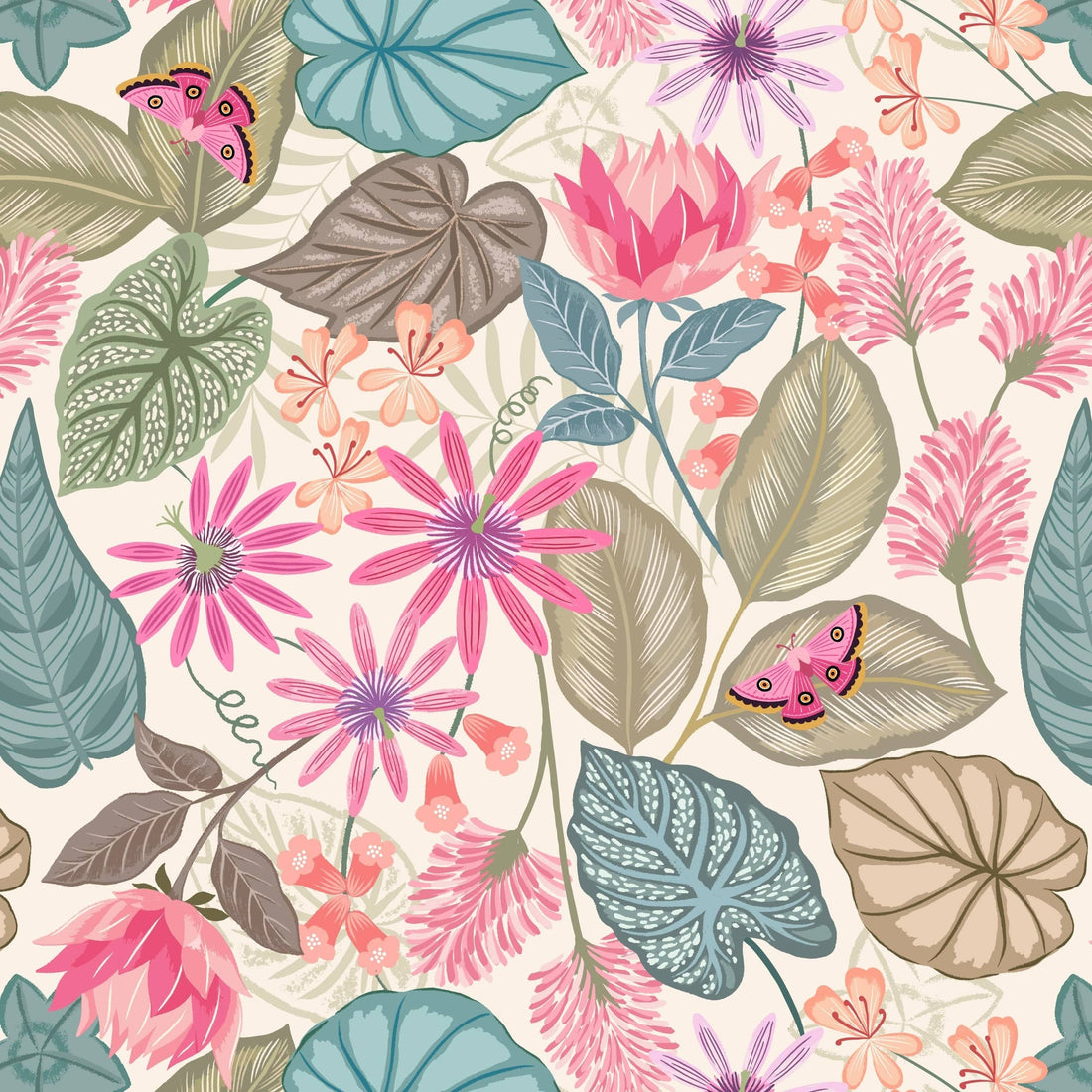 Lewis and Irene Fabric Lewis and Irene Botanical Oasis  - The Sewing Studio