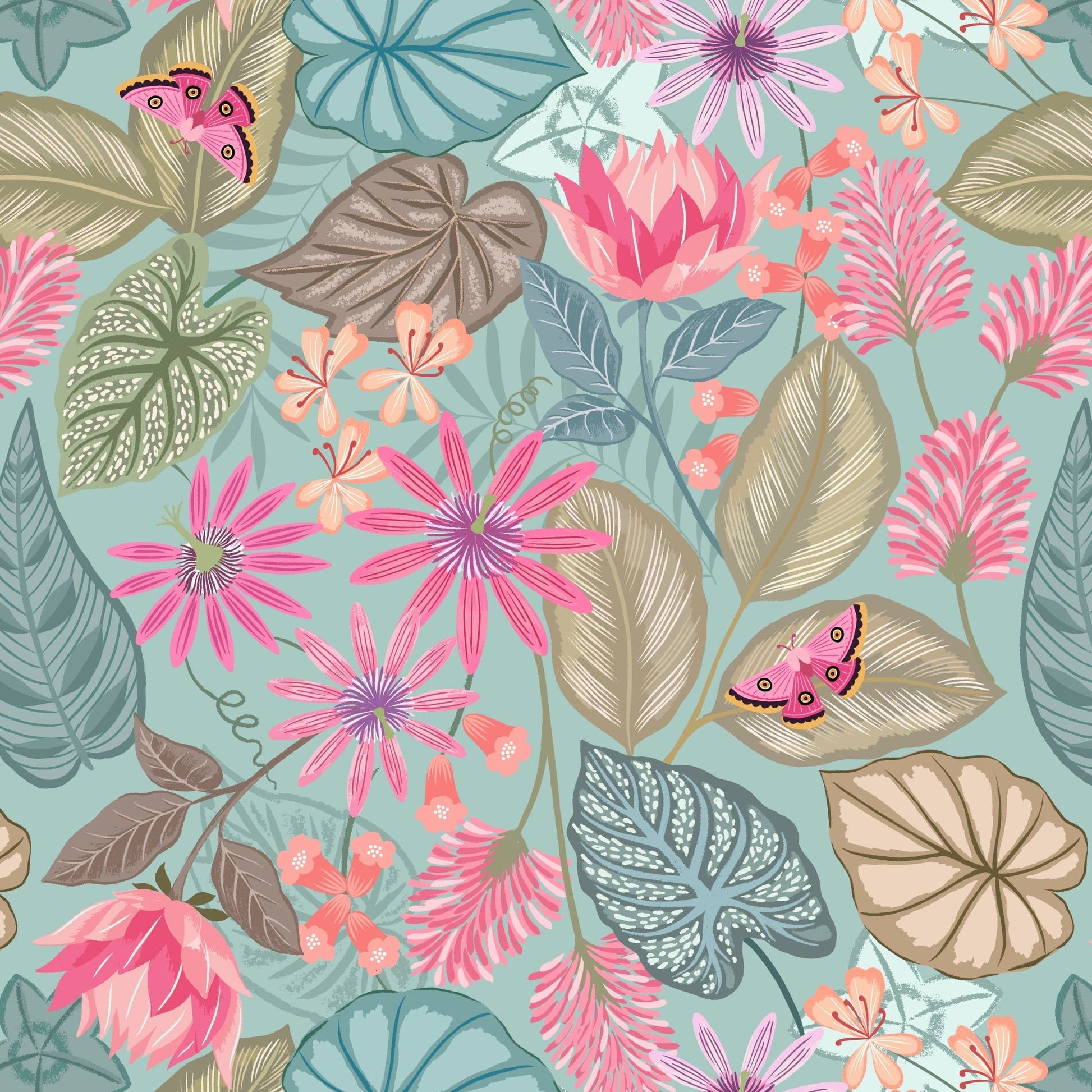 Lewis and Irene Fabric Lewis and Irene Botanical Oasis  - The Sewing Studio