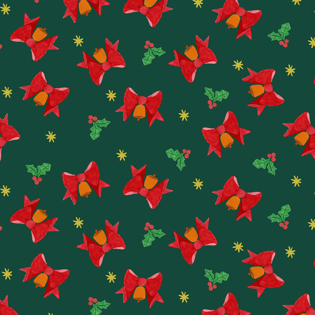 Multi-coloured Christmas Lewis and Irene Fabric Lewis & Irene Merry Happy Christmas - The Sewing Studio