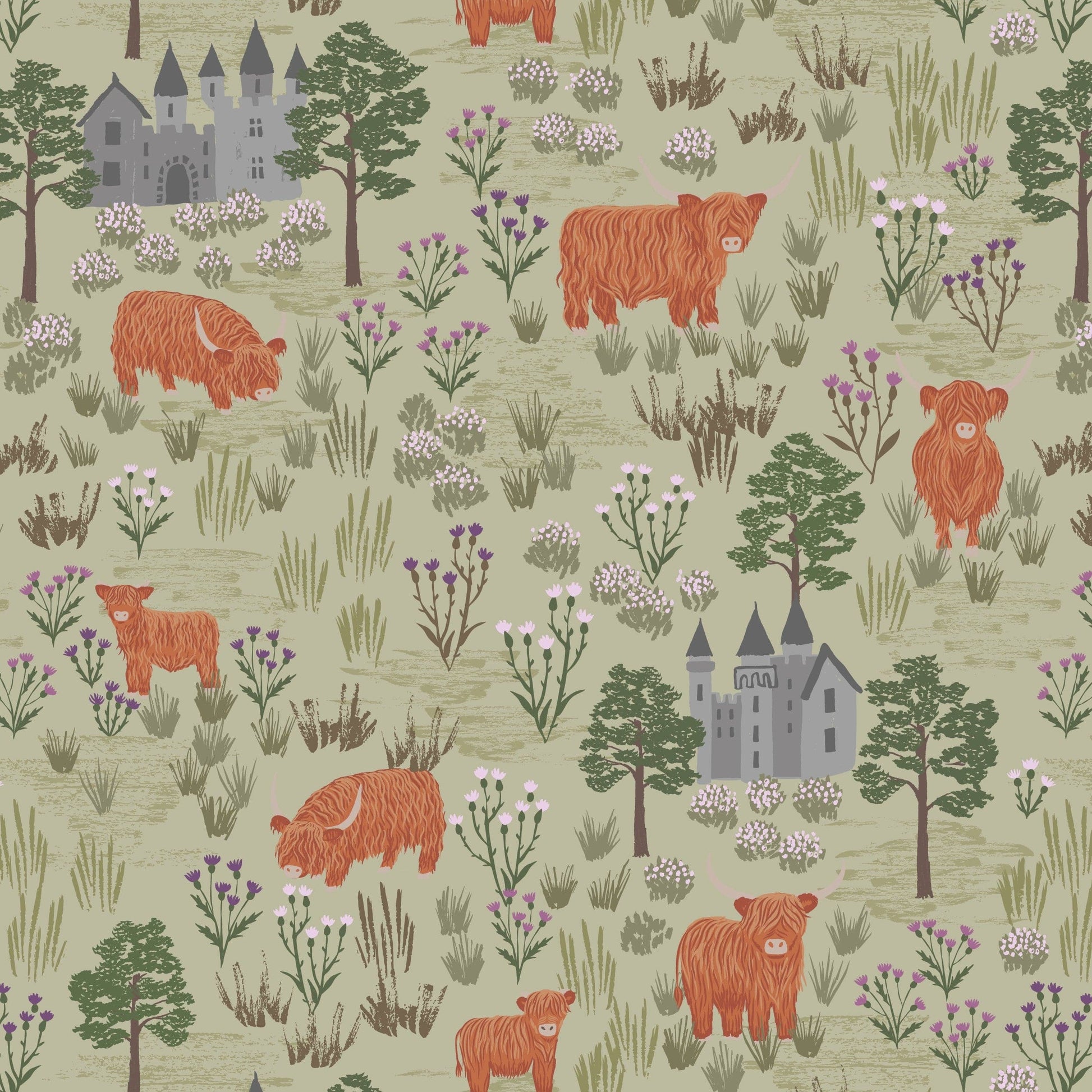 Lewis and Irene Fabric Lewis and Irene Loch Lewis Flannel  - The Sewing Studio