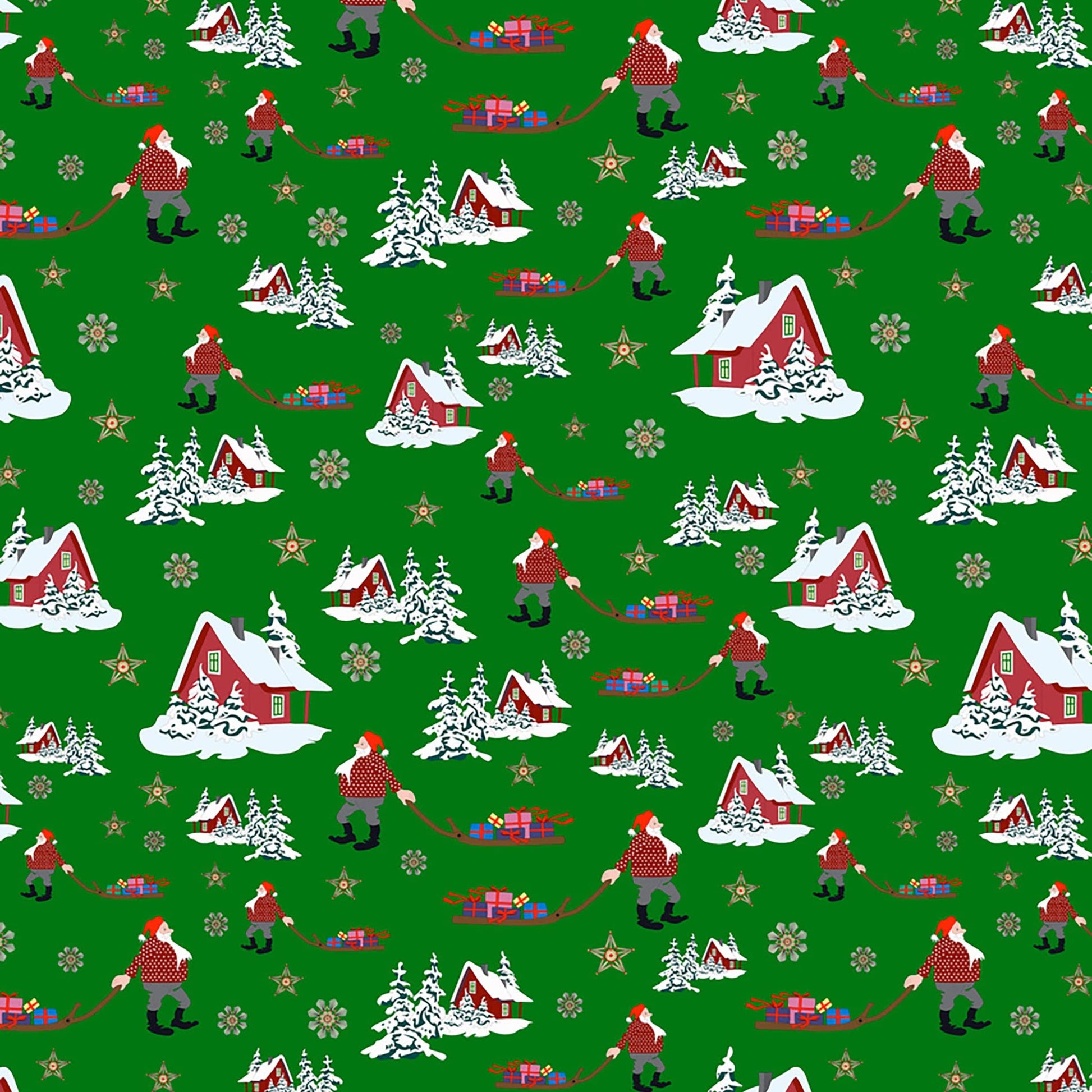 Lewis and Irene Fabric Lewis and Irene Christmas Fabric Norwegian Christmas  - The Sewing Studio