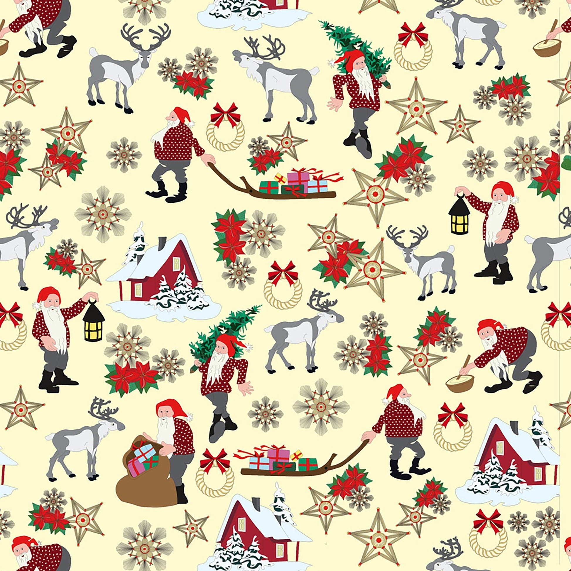 Lewis and Irene Fabric Lewis and Irene Christmas Fabric Norwegian Christmas  - The Sewing Studio