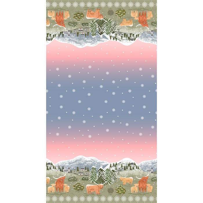 Multi-coloured Lewis and Irene Fabric Lewis & Irene Celtic Christmas Fabric - The Sewing Studio