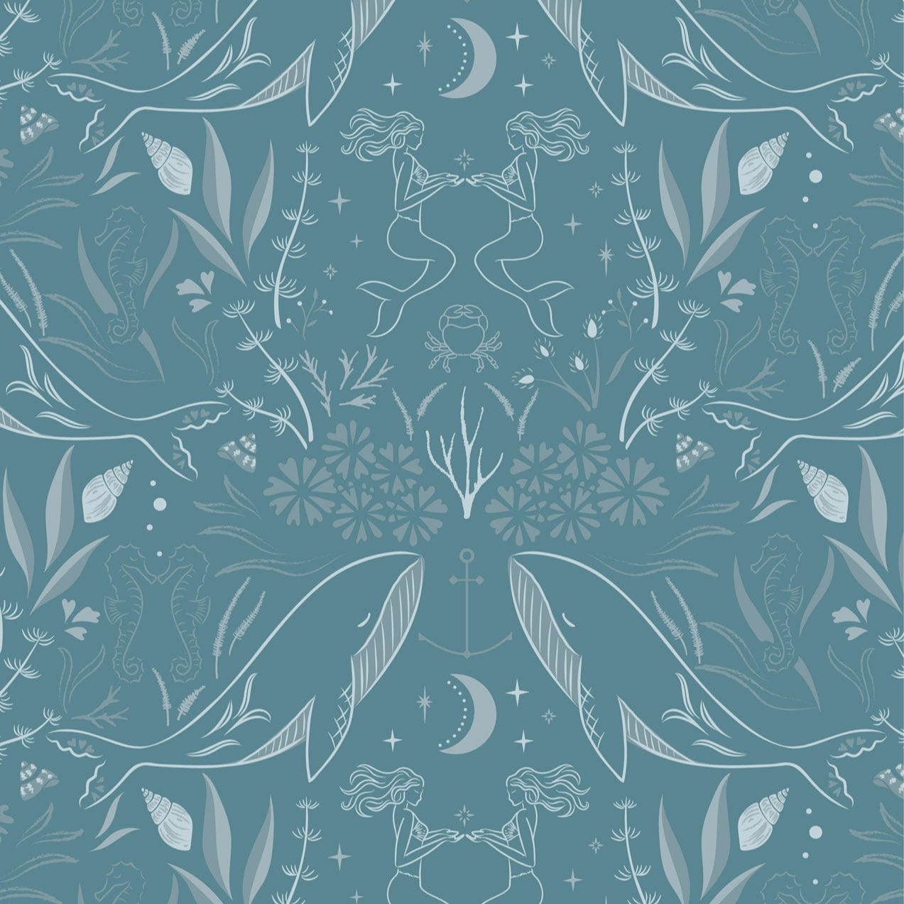 Lewis and Irene Fabric Lewis and Irene Sound of The Sea  - The Sewing Studio