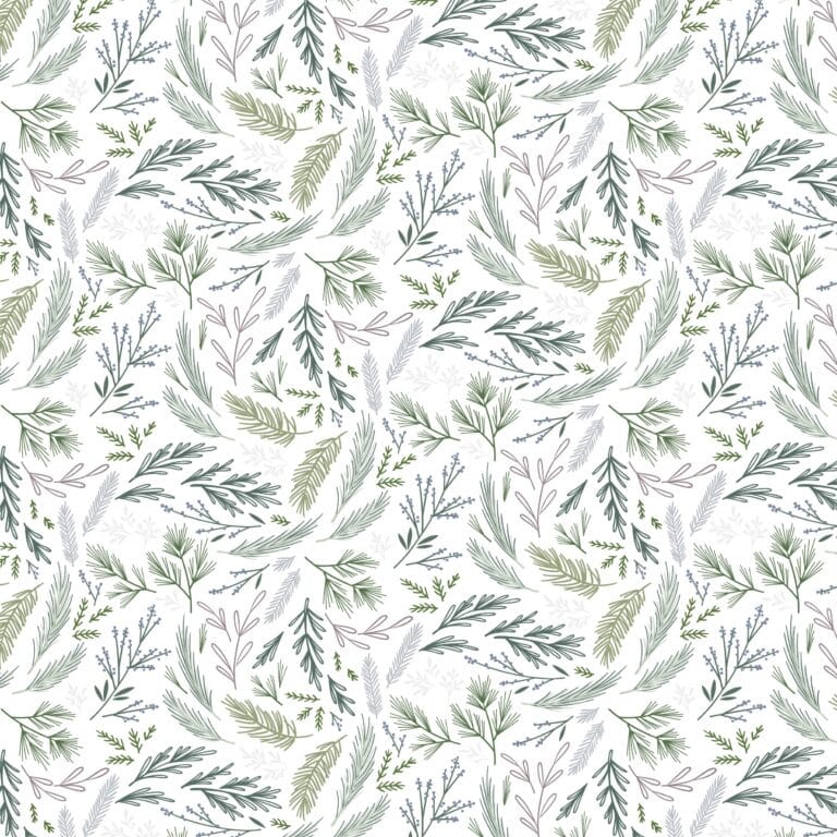 Multi-coloured Floral Lewis and Irene Fabric Lewis & Irene Winter's Garden - The Sewing Studio