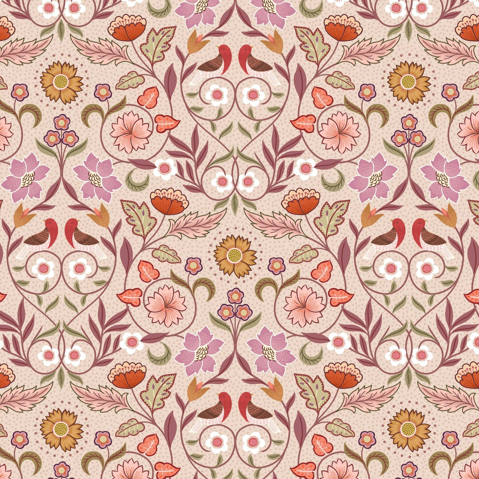 Multi-coloured Floral Lewis and Irene Fabric Extra Wide Lewis and Irene Wide Widths - The Sewing Studio