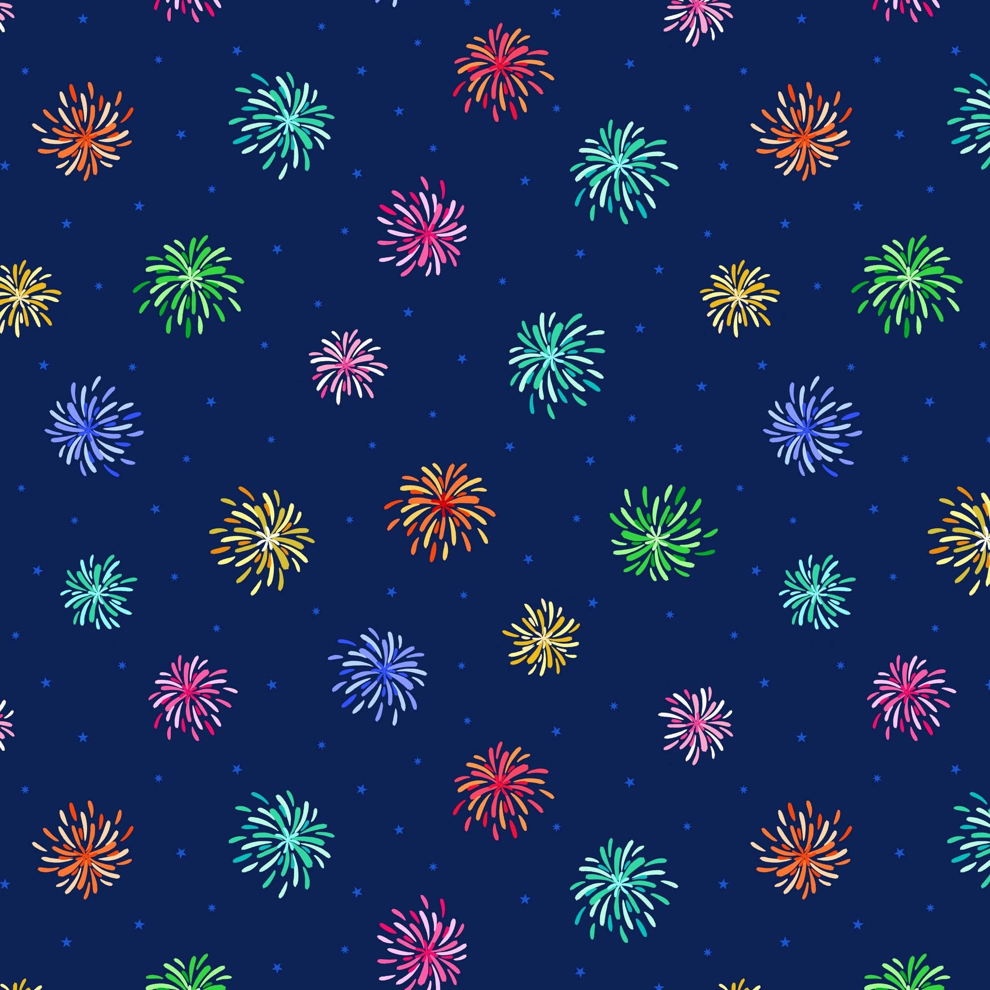 Multi-coloured Novelty Lewis and Irene Fabric Lewis & Irene Small Things Celebrations - The Sewing Studio
