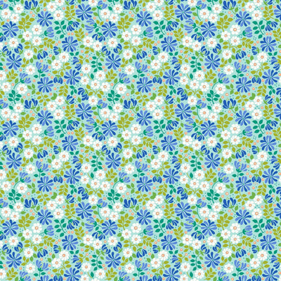 Floral Burst Blue