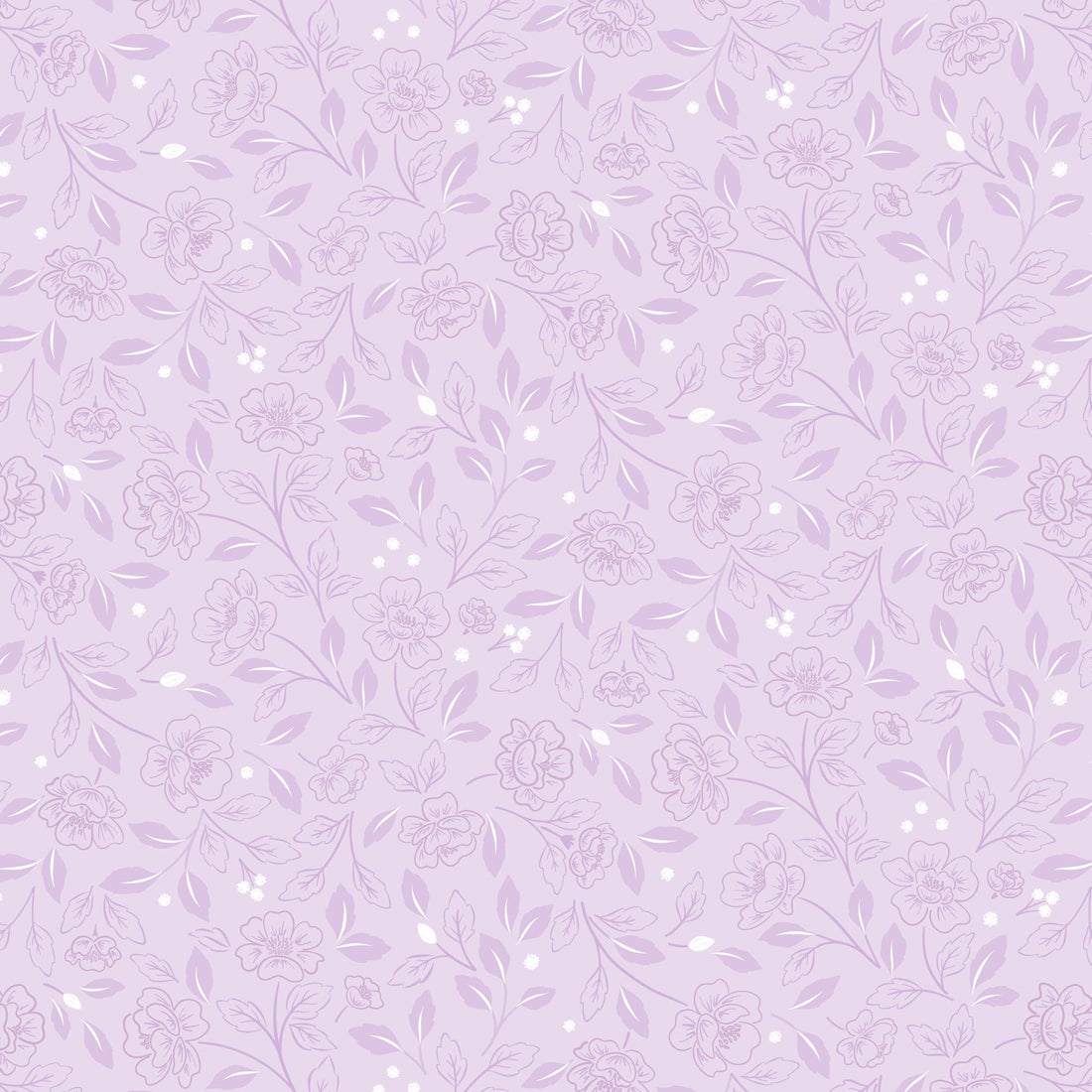 Purple Floral Lewis and Irene Fabric Lewis and Irene Floral Heritage - The Sewing Studio