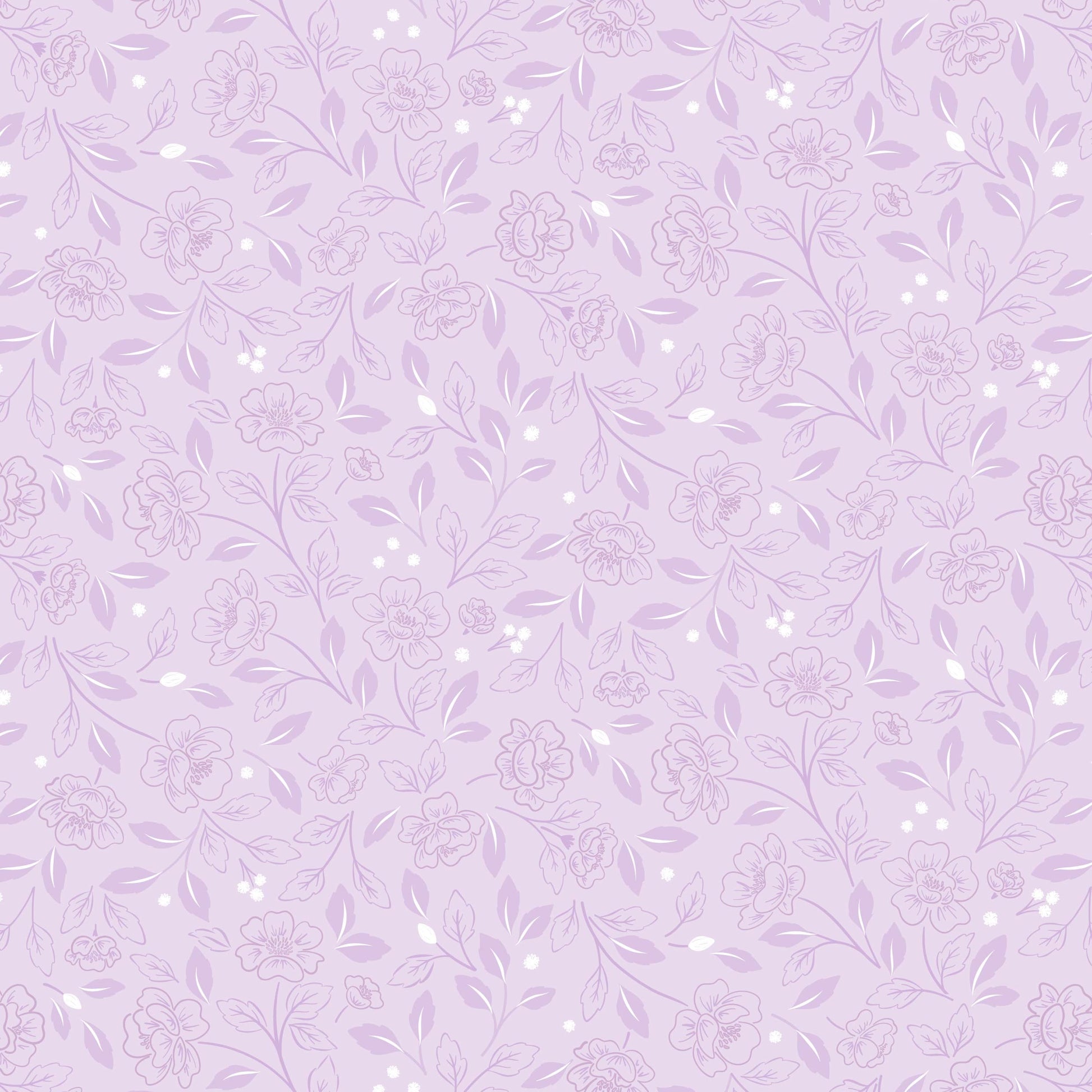 Purple Floral Lewis and Irene Fabric Lewis and Irene Floral Heritage - The Sewing Studio