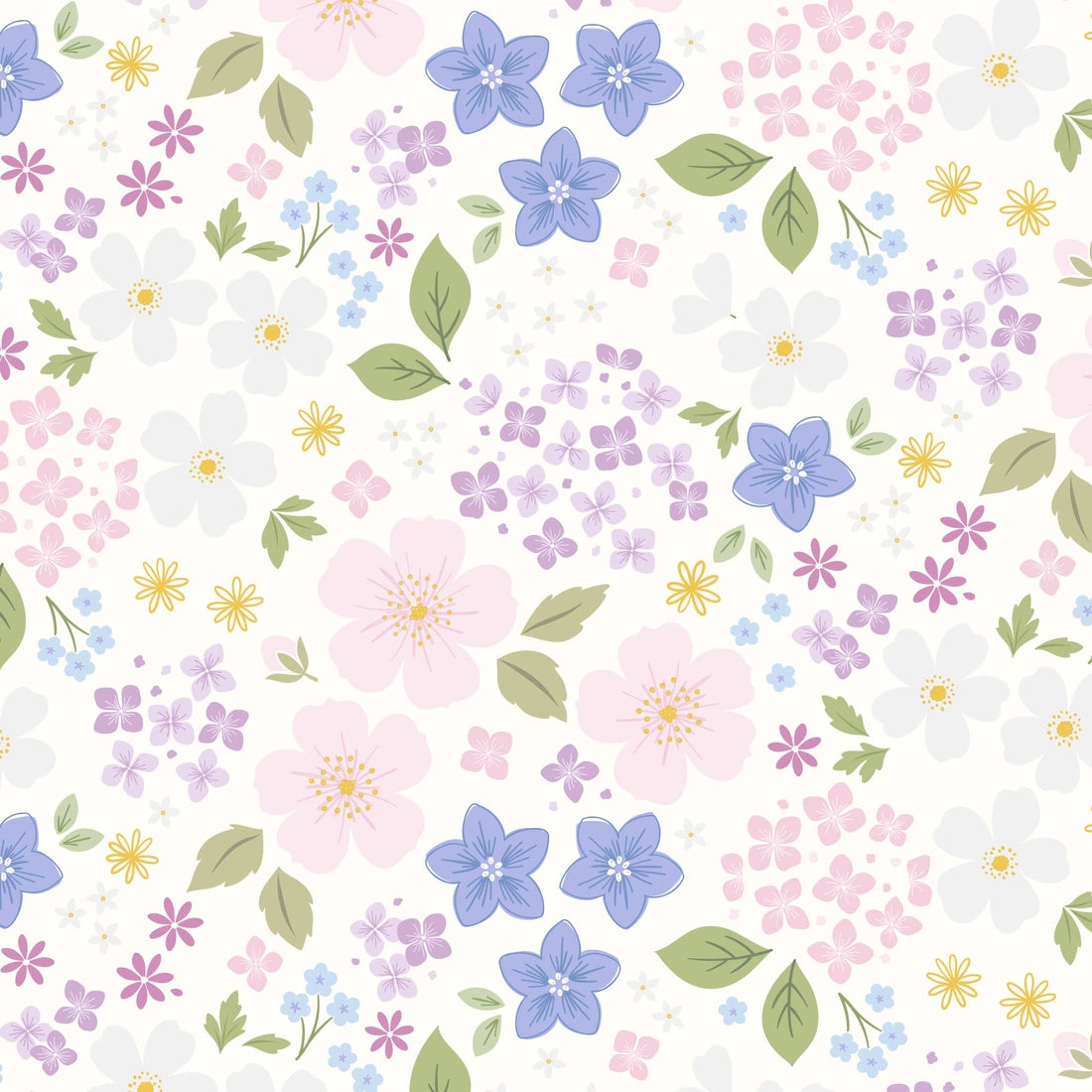 Multi-coloured Floral Lewis and Irene Fabric Lewis and Irene Floral Heritage - The Sewing Studio