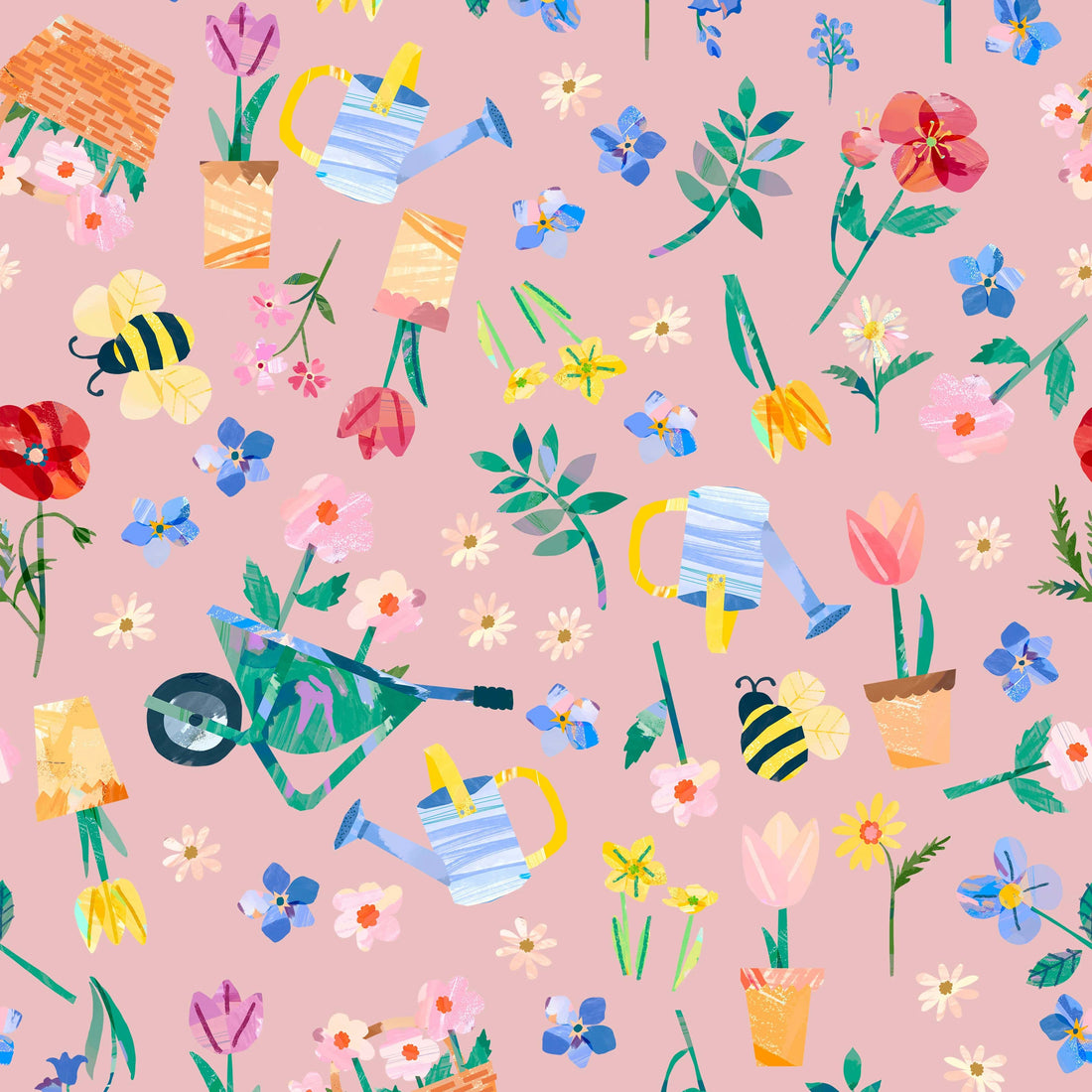 Lewis and Irene Fabric Lewis and Irene Flower Market by Wee Blue Bell  - The Sewing Studio