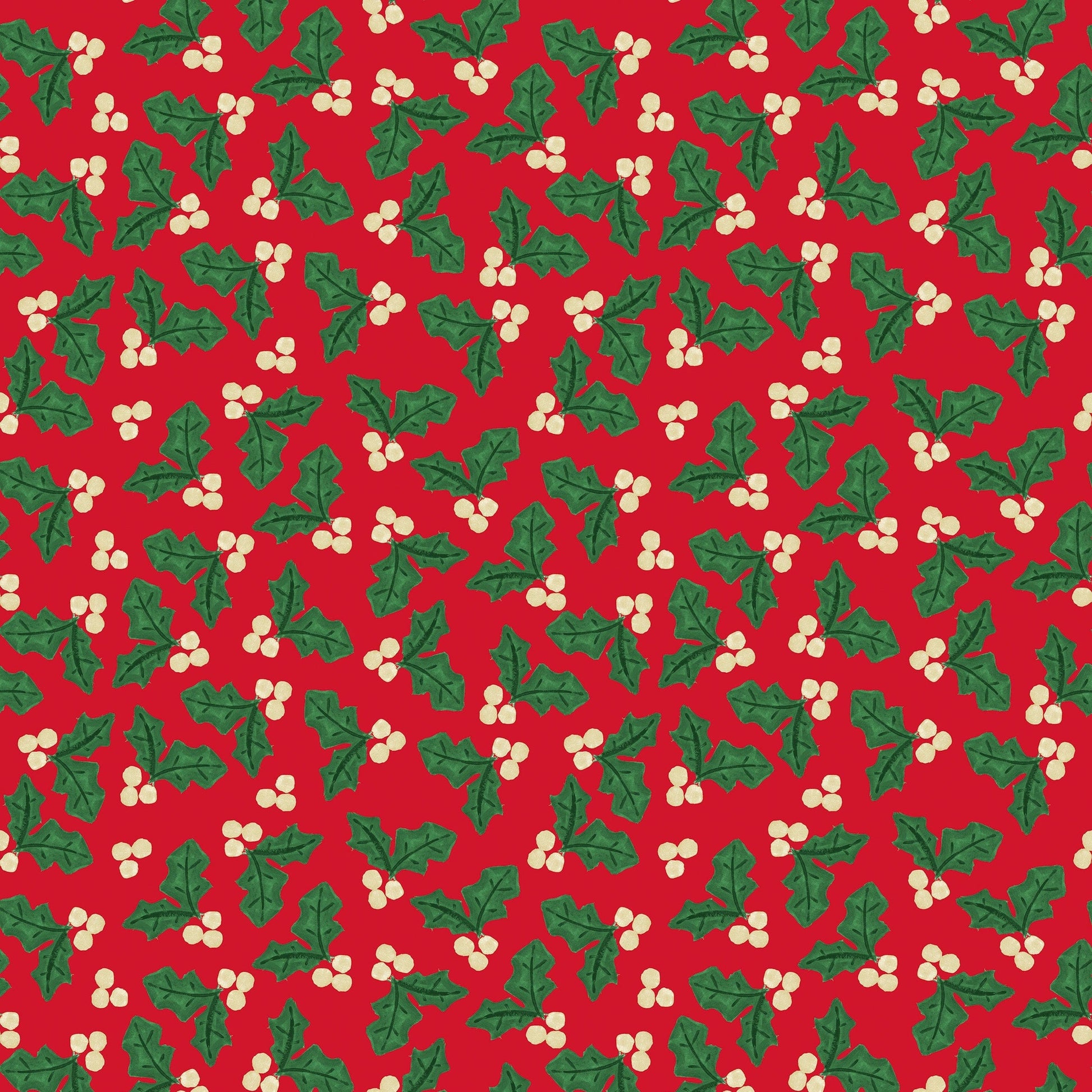 Multi-coloured Christmas Lewis and Irene Fabric Lewis & Irene Merry Happy Christmas - The Sewing Studio