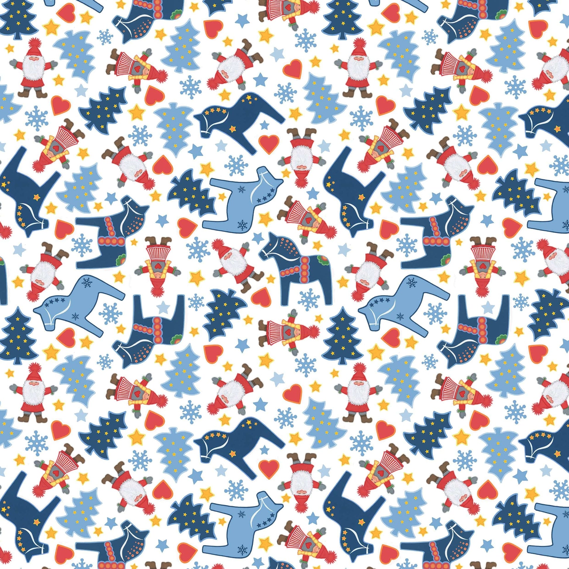 Lewis and Irene Fabric Lewis and Irene Christmas Fabric Tomtens Folklore Christmas  - The Sewing Studio