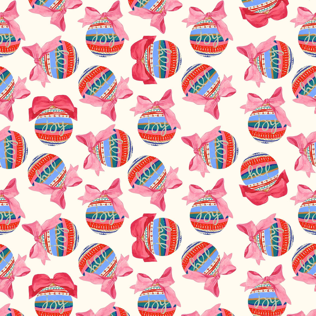 Multi-coloured Christmas Lewis and Irene Fabric Lewis & Irene Merry Happy Christmas - The Sewing Studio