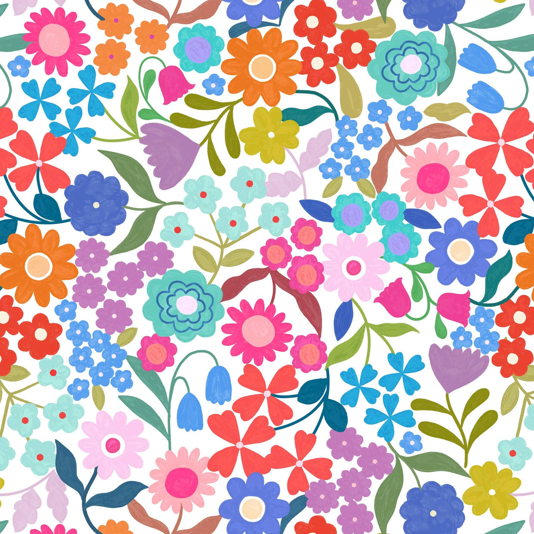 Multi-coloured Floral Lewis and Irene Fabric Lewis and Irene Patchwork Joy - The Sewing Studio