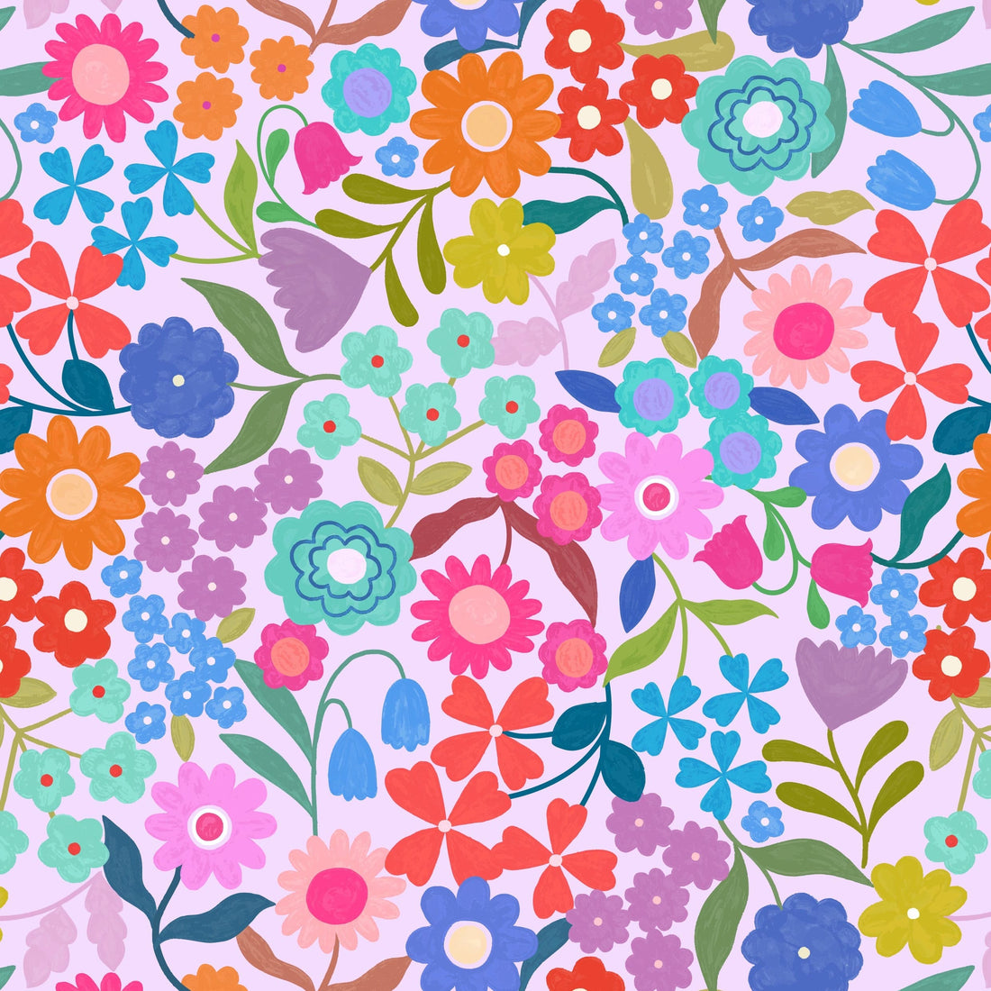 Multi-coloured Floral Lewis and Irene Fabric Lewis and Irene Patchwork Joy - The Sewing Studio