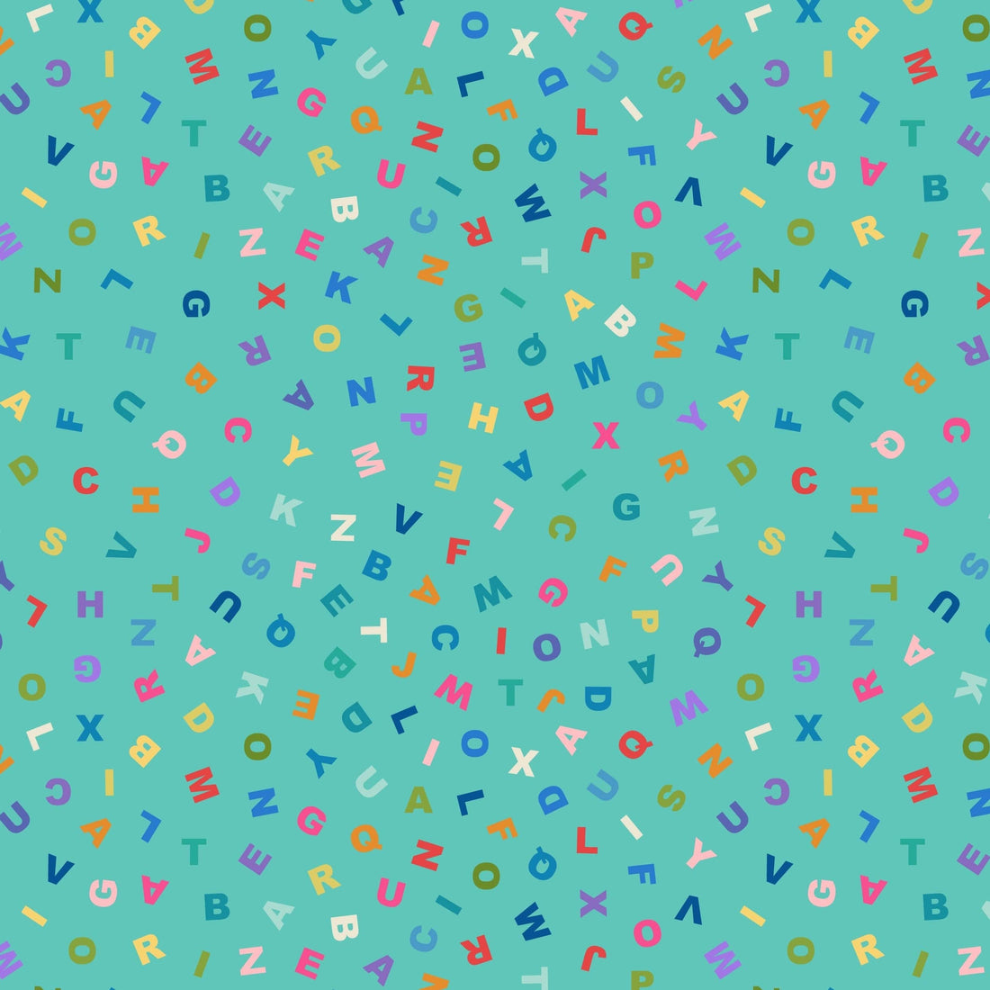 Multi-coloured Childrens Lewis and Irene Fabric Lewis & Irene Animal Alphabet - The Sewing Studio