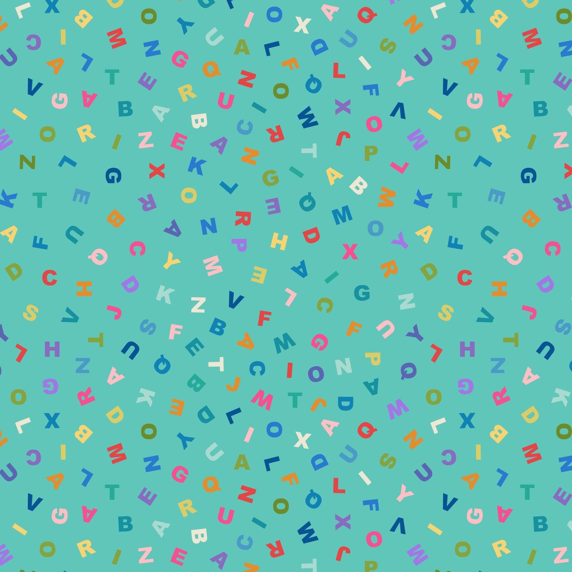 Multi-coloured Childrens Lewis and Irene Fabric Lewis & Irene Animal Alphabet - The Sewing Studio