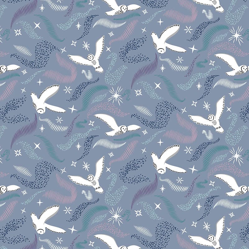 Lewis and Irene Fabric Lewis And Irene Arctic Adventure Arctic Aura On Cool Purple Grey CC29-2  - The Sewing Studio