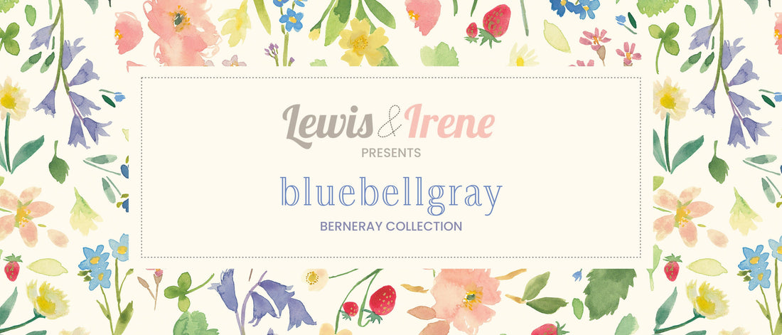 Lewis and Irene Fabric Lewis and Irene Bluebellgray Berneray Collection  - The Sewing Studio