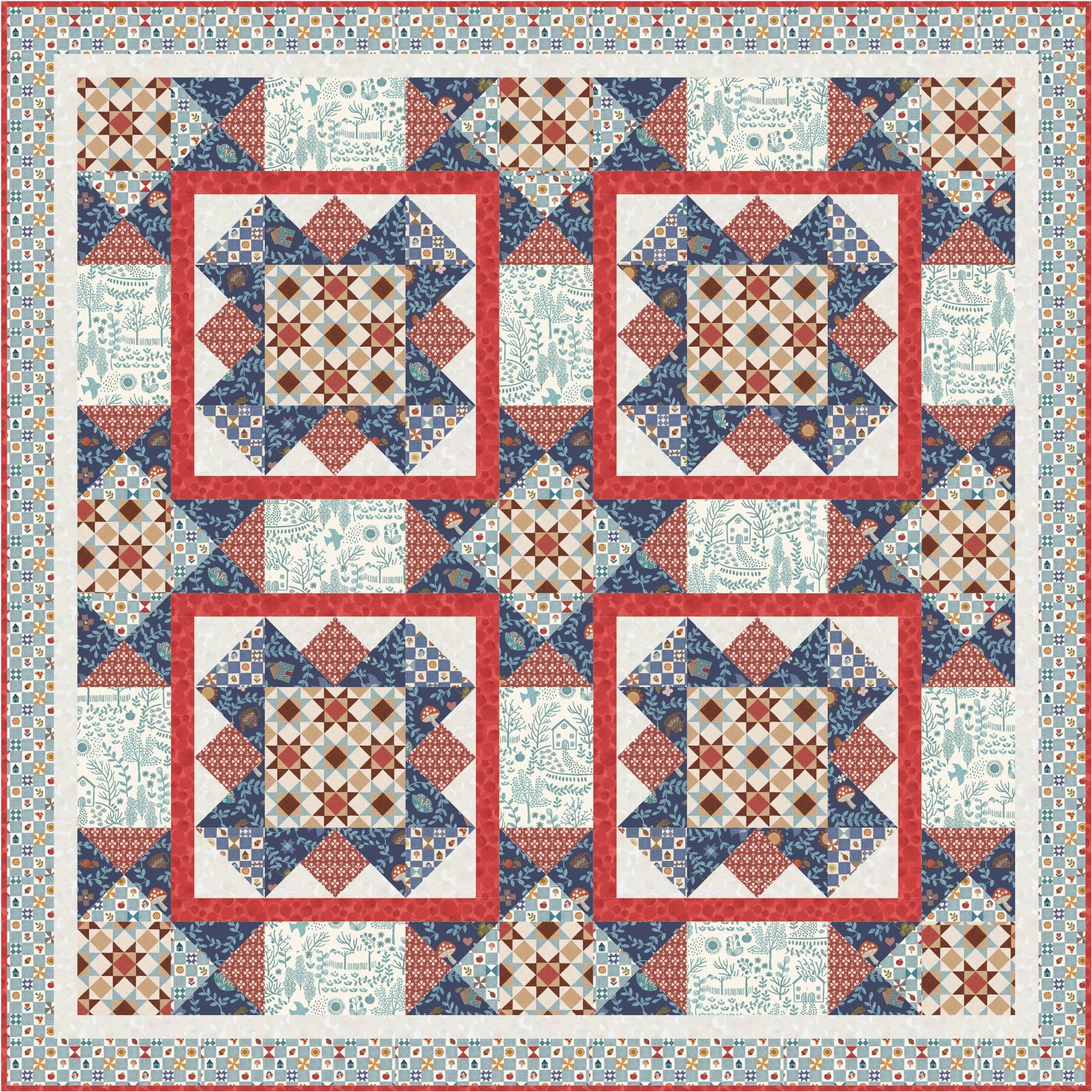 Lewis and Irene Fabric Lewis and Irene Cosy Home  - The Sewing Studio