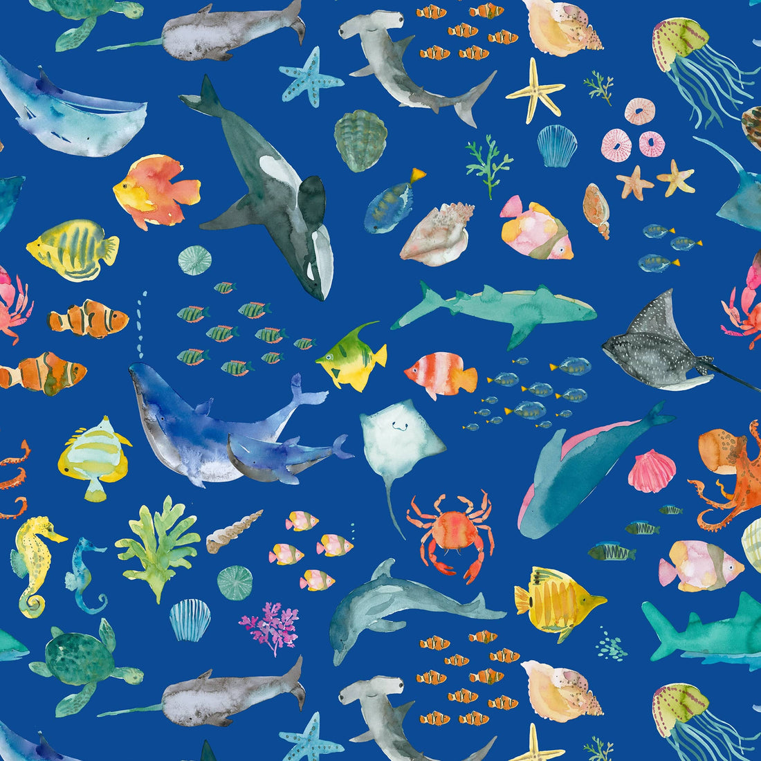 Lewis and Irene Fabric Lewis and Irene Under The Sea By Wee Blue Bell  - The Sewing Studio