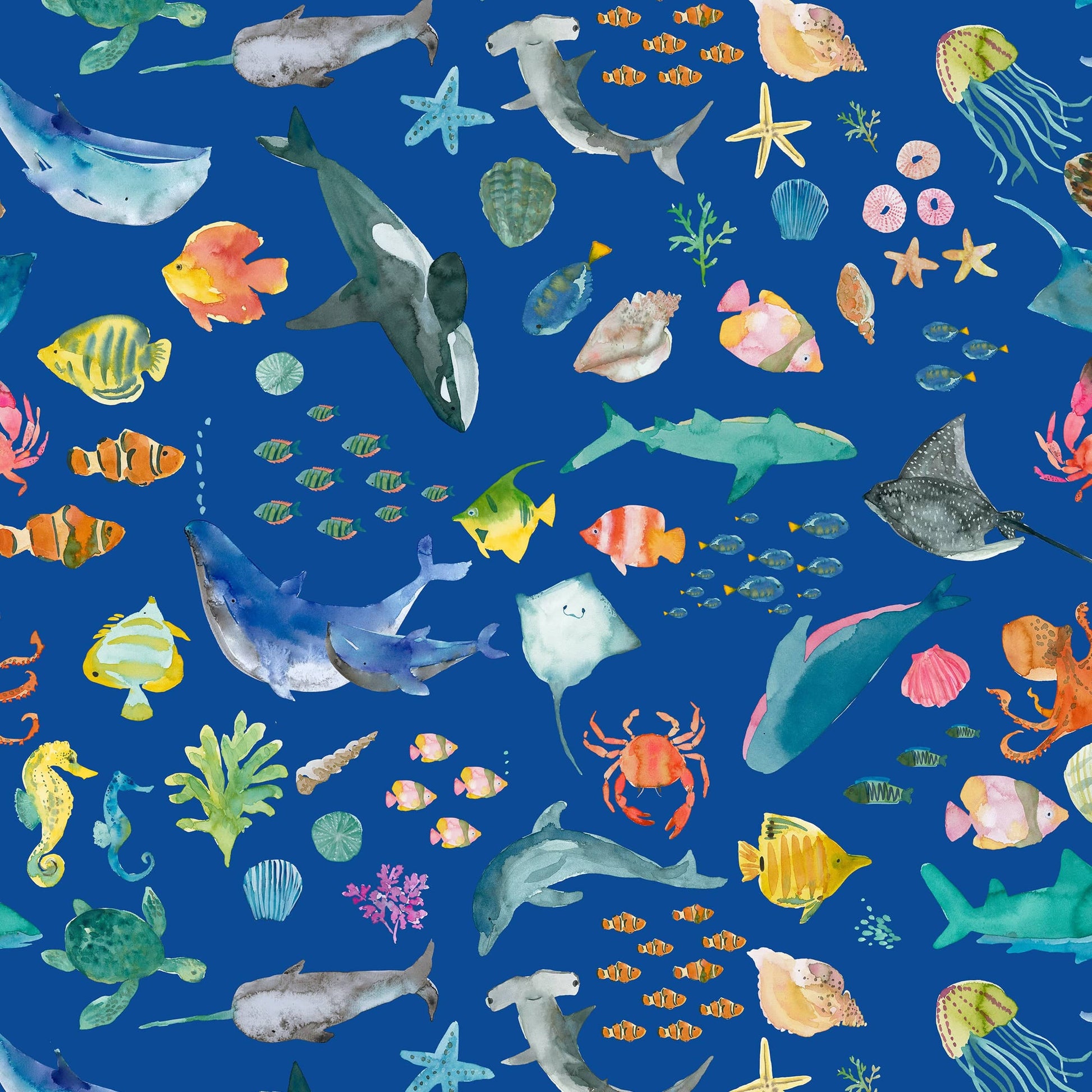 Lewis and Irene Fabric Lewis and Irene Under The Sea By Wee Blue Bell  - The Sewing Studio