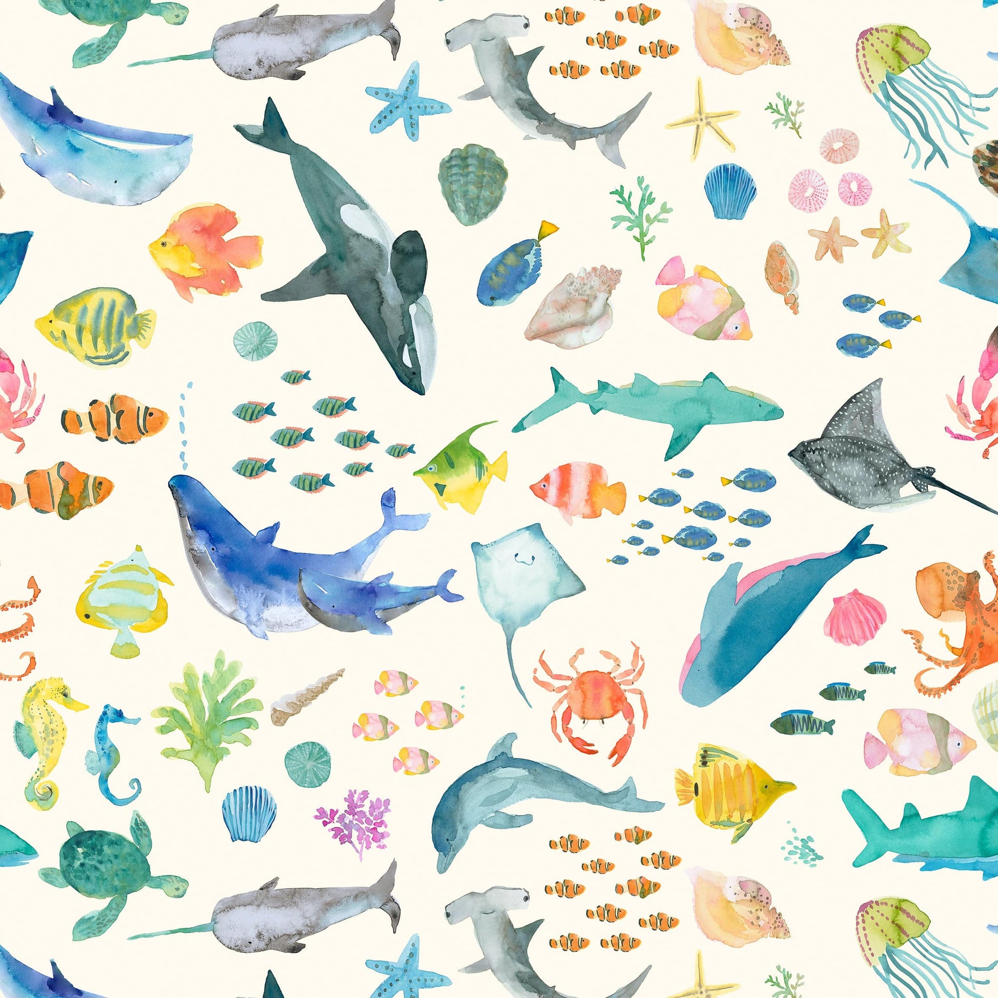Lewis and Irene Fabric Lewis and Irene Under The Sea By Wee Blue Bell  - The Sewing Studio