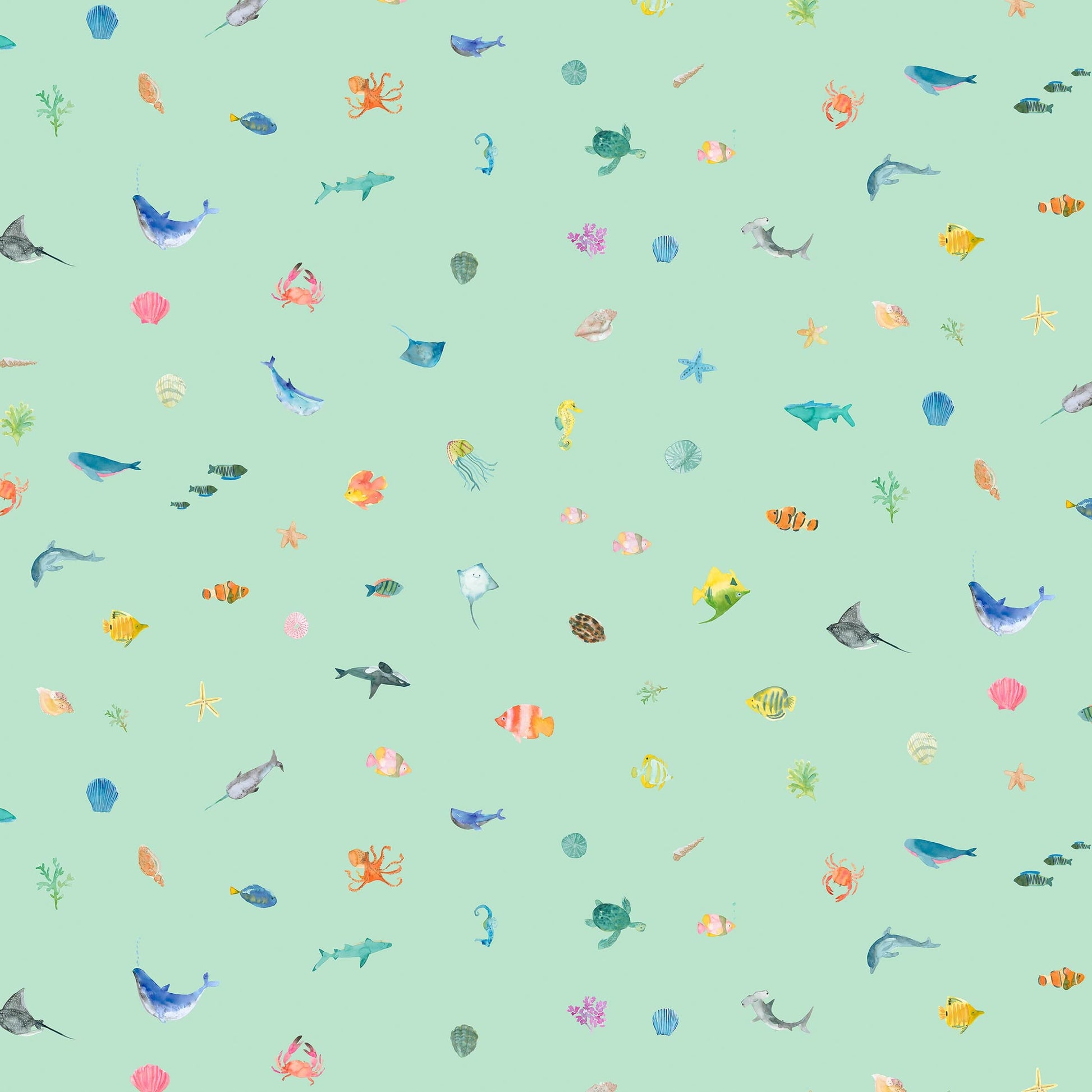 Lewis and Irene Fabric Lewis and Irene Under The Sea By Wee Blue Bell  - The Sewing Studio