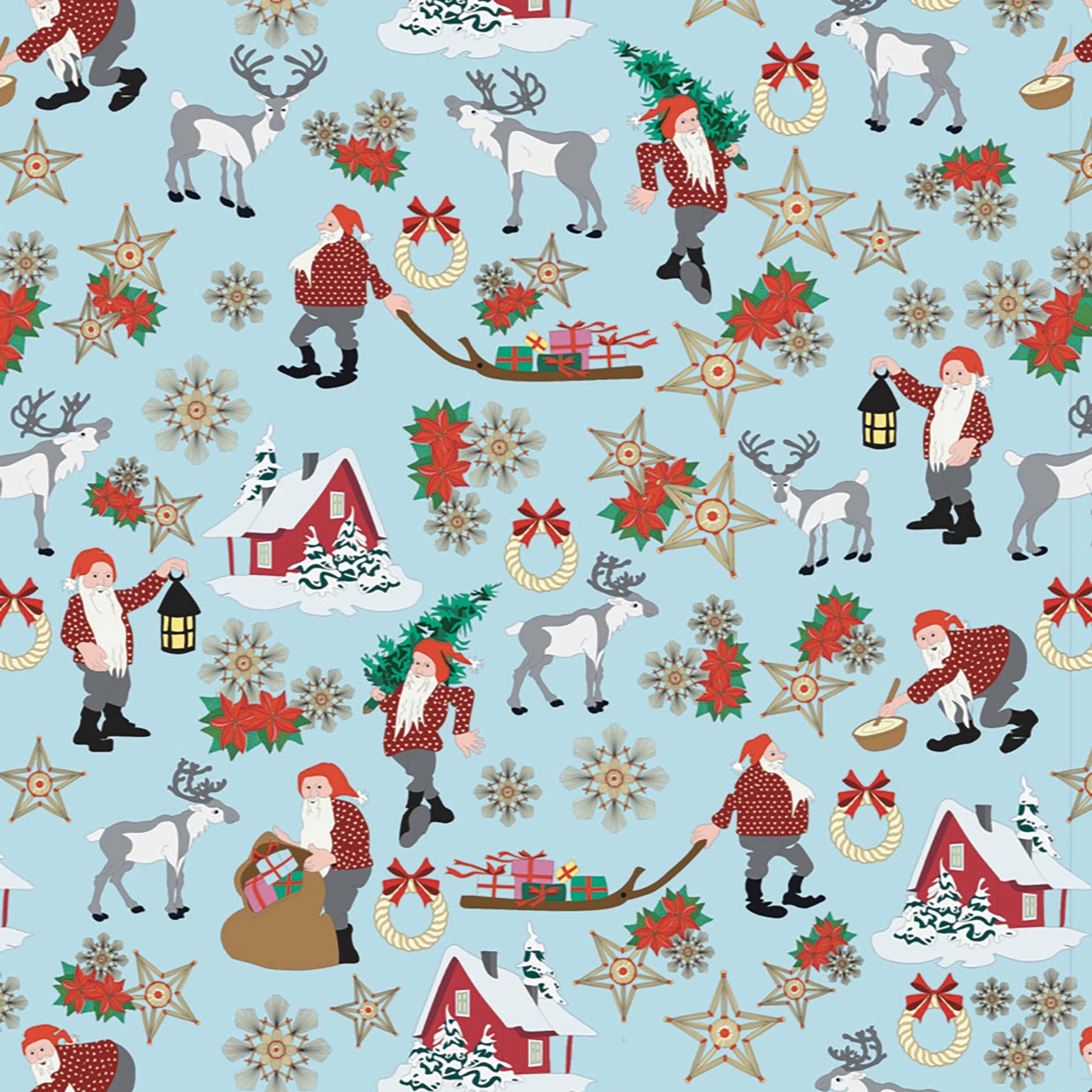 Lewis and Irene Fabric Lewis and Irene Christmas Fabric Norwegian Christmas  - The Sewing Studio