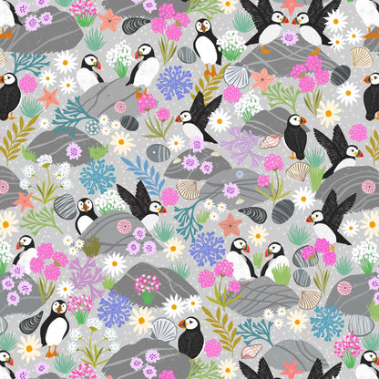 Lewis and Irene Fabric Lewis and Irene Puffin Rock  - The Sewing Studio