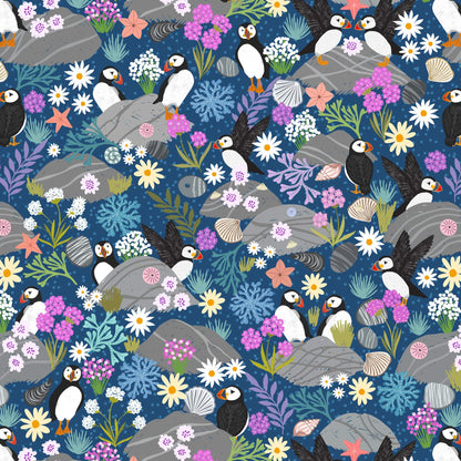 Lewis and Irene Fabric Lewis and Irene Puffin Rock  - The Sewing Studio
