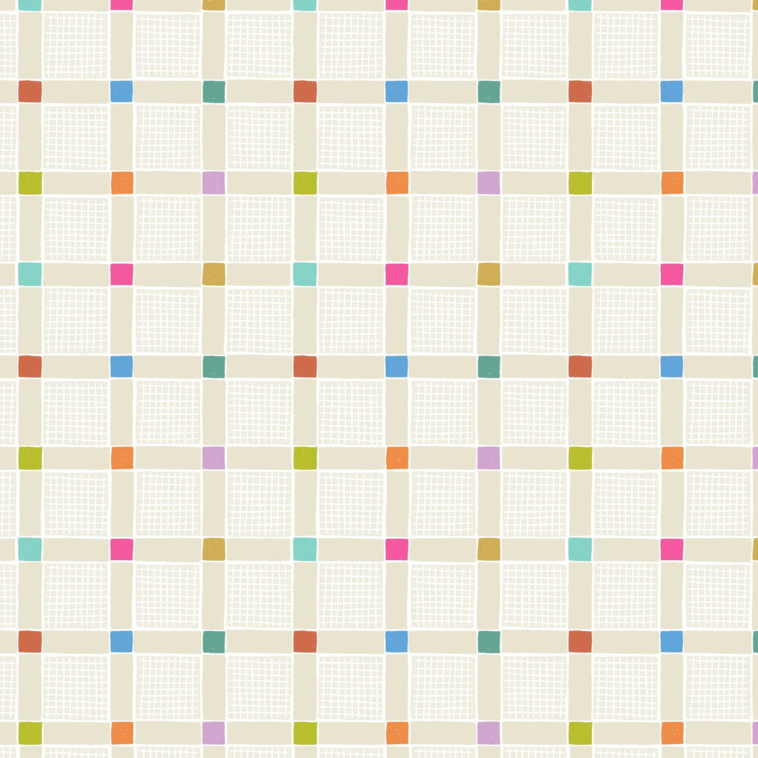 Creams and Naturals Checks Lewis and Irene Fabric Lewis and Irene Patchwork Joy - The Sewing Studio