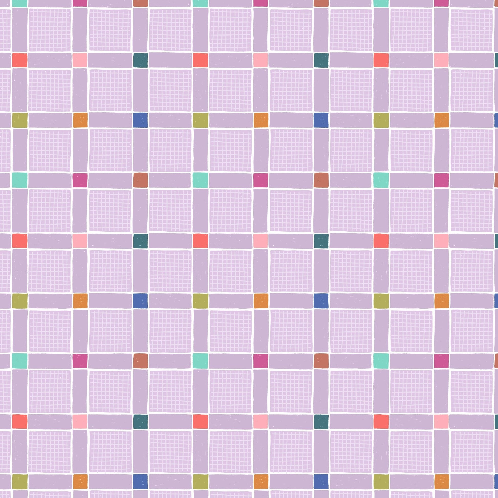 Purple Checks Lewis and Irene Fabric Lewis and Irene Patchwork Joy - The Sewing Studio