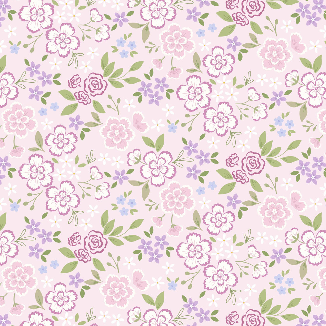 Multi-coloured Floral Lewis and Irene Fabric Lewis and Irene Floral Heritage - The Sewing Studio
