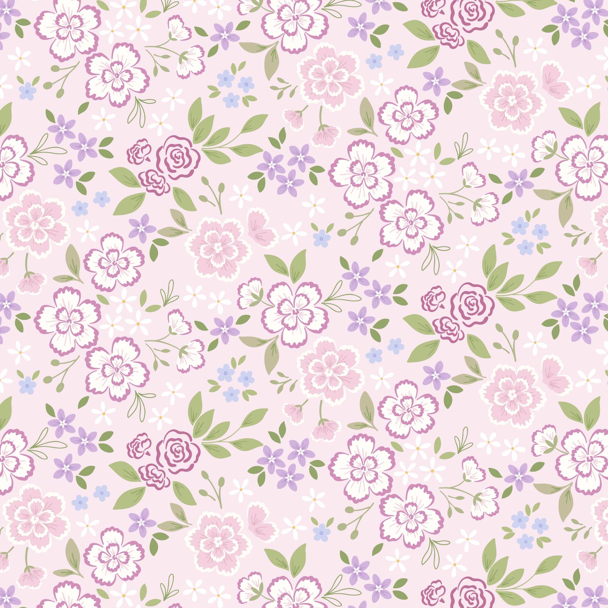 Multi-coloured Floral Lewis and Irene Fabric Lewis and Irene Floral Heritage - The Sewing Studio