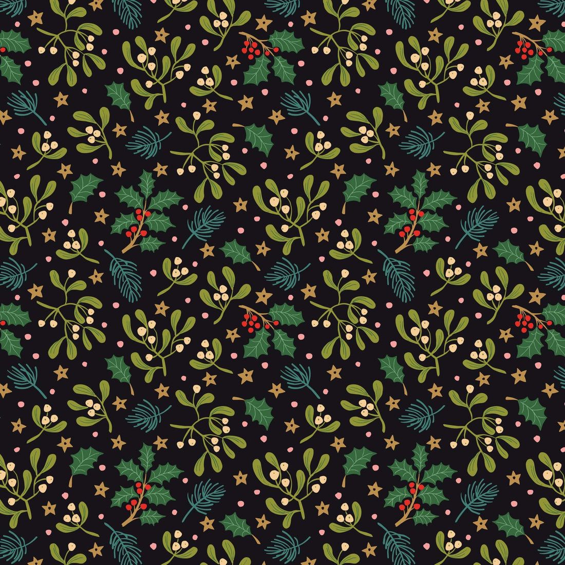 Lewis and Irene Fabric Lewis and Irene Christmas Fabric All is Bright by Stuart Hillard  - The Sewing Studio