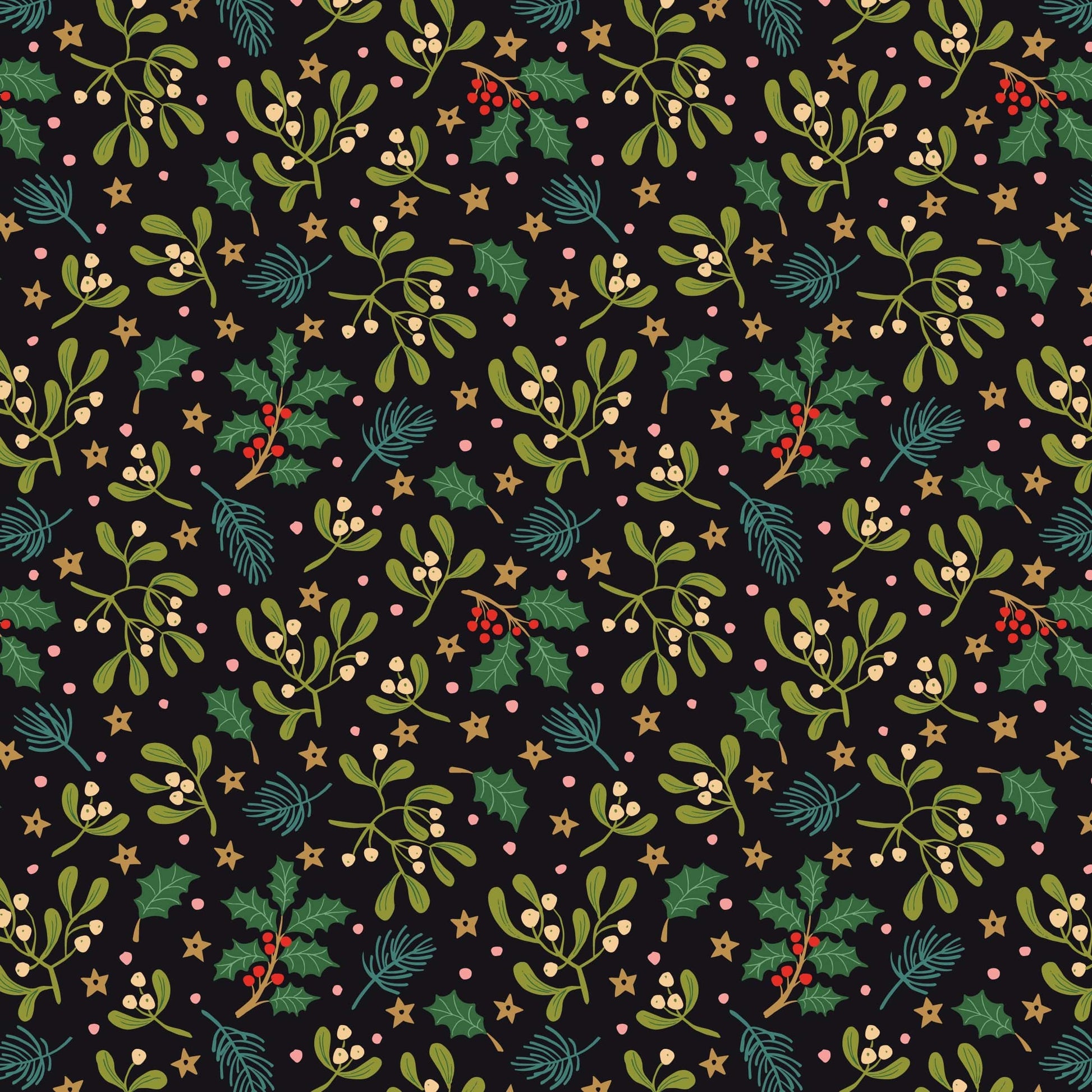 Lewis and Irene Fabric Lewis and Irene Christmas Fabric All is Bright by Stuart Hillard  - The Sewing Studio