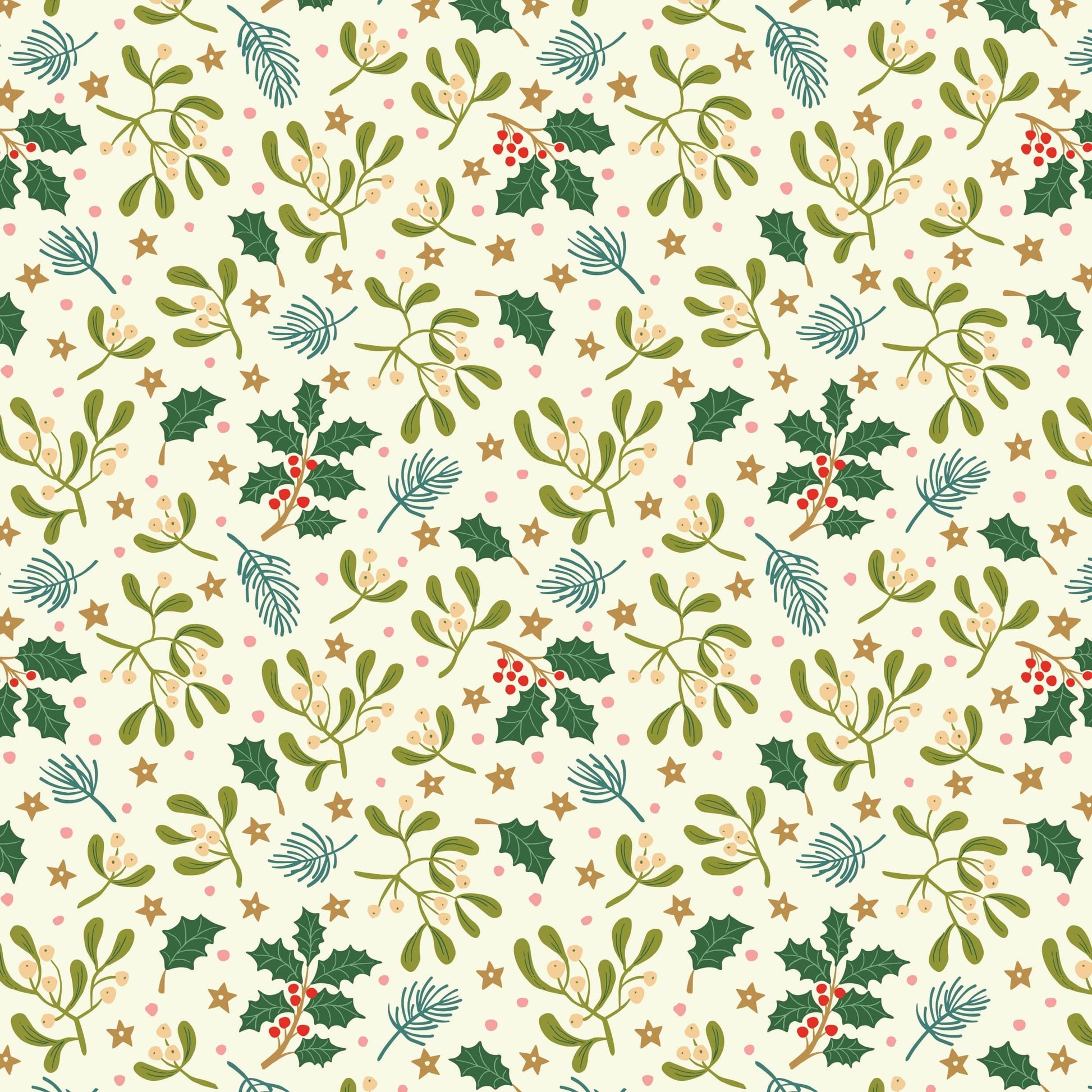 Lewis and Irene Fabric Lewis and Irene Christmas Fabric All is Bright by Stuart Hillard  - The Sewing Studio
