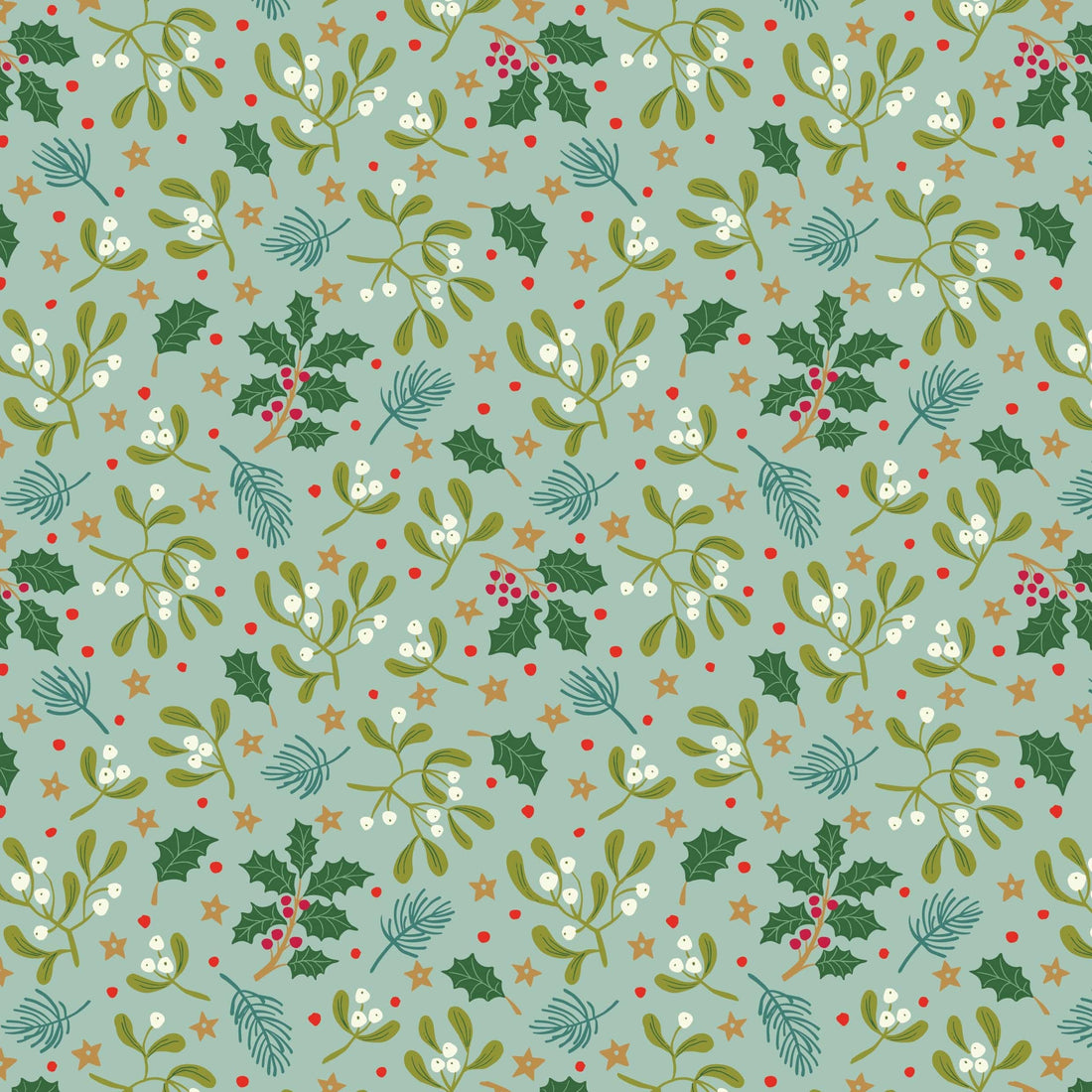 Lewis and Irene Fabric Lewis and Irene Christmas Fabric All is Bright by Stuart Hillard  - The Sewing Studio