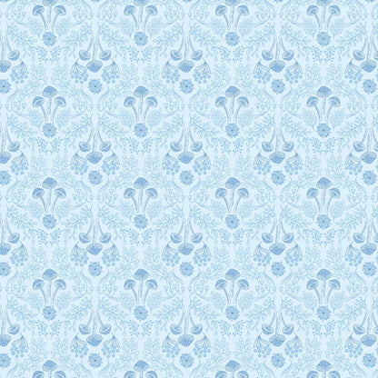 Blue Floral, Foliage, Woodland and Nature, Country Lewis and Irene Fabric Lewis & Irene Forget Me Not Lane - The Sewing Studio