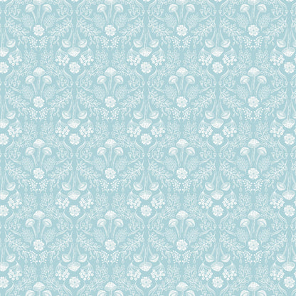 Blue Floral, Foliage, Woodland and Nature, Country Lewis and Irene Fabric Lewis & Irene Forget Me Not Lane - The Sewing Studio