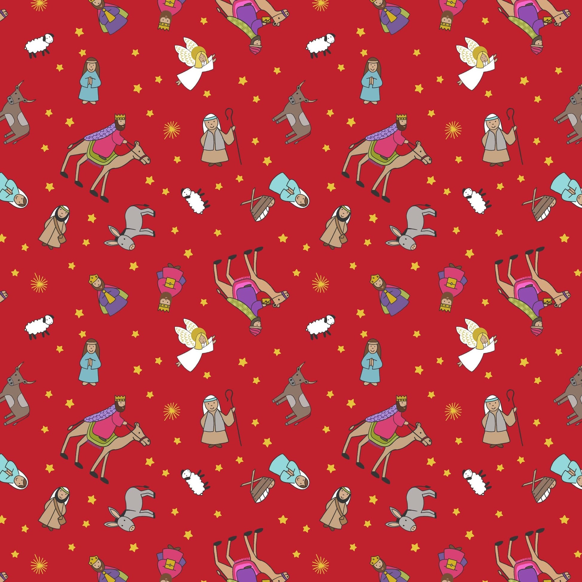 Lewis and Irene Fabric Lewis and Irene Christmas Fabric Away in a Manger  - The Sewing Studio