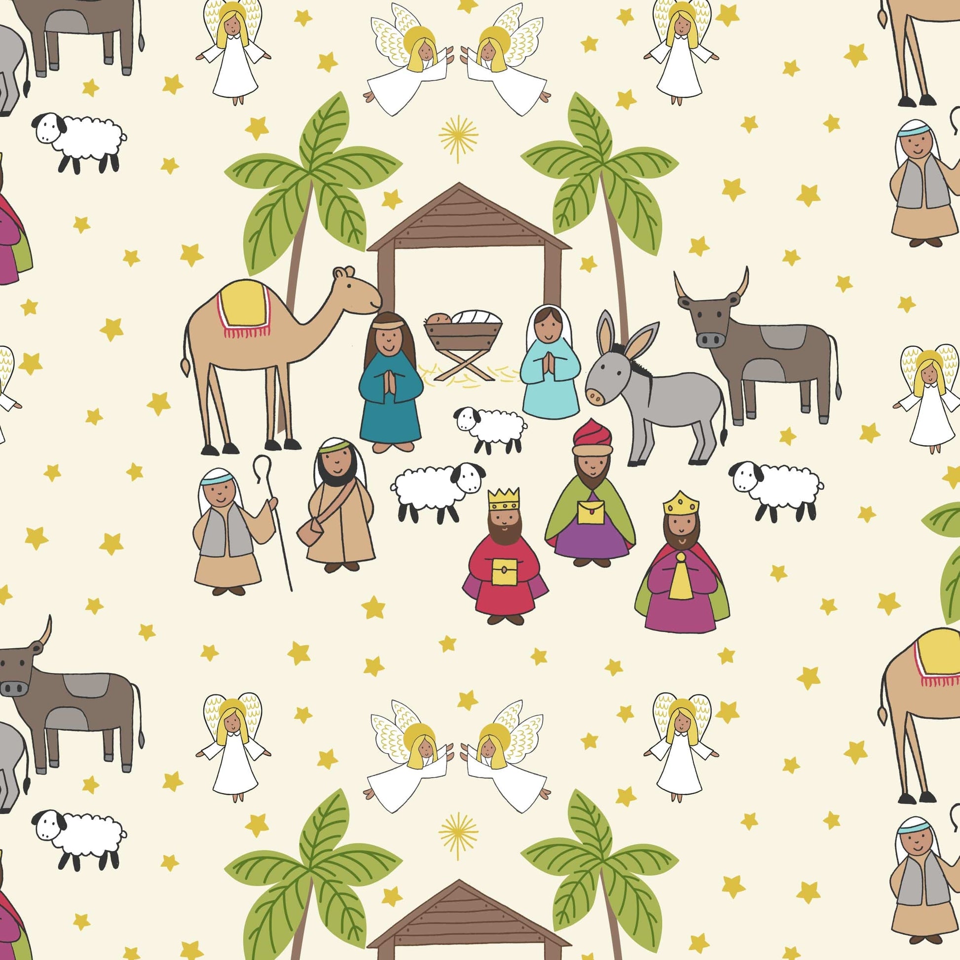 Lewis and Irene Fabric Lewis and Irene Christmas Fabric Away in a Manger  - The Sewing Studio