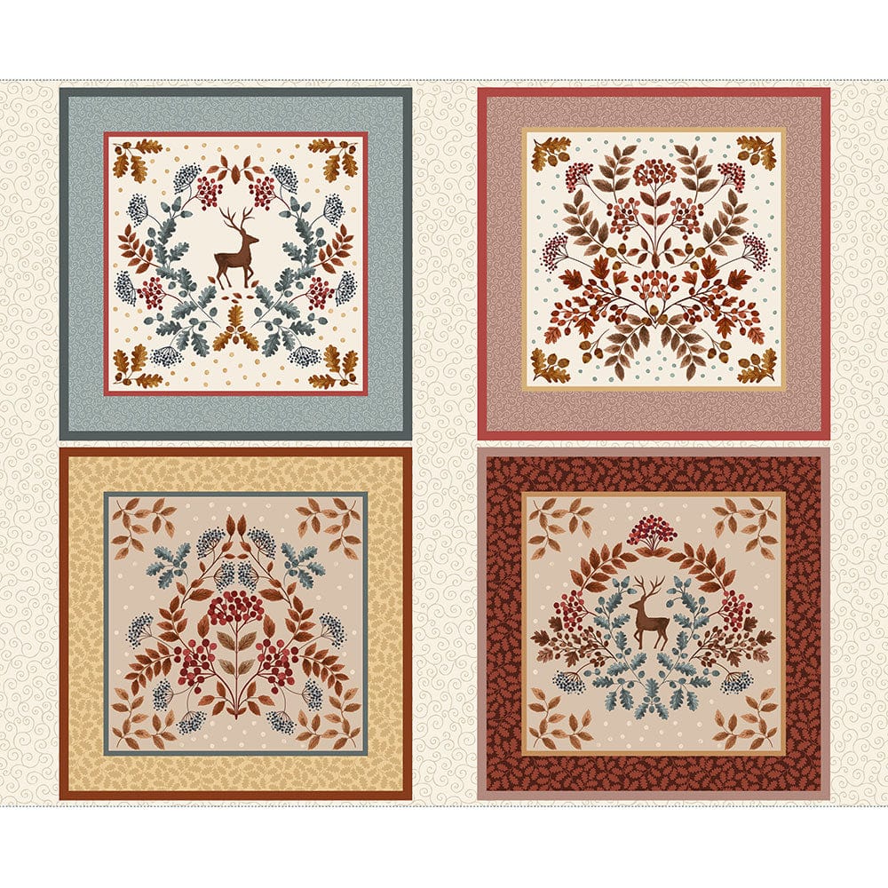 Lewis and Irene Fabric Panels & Labels Lewis And Irene Cranborne Chase 1 Yard Fabric Panel A833  - The Sewing Studio